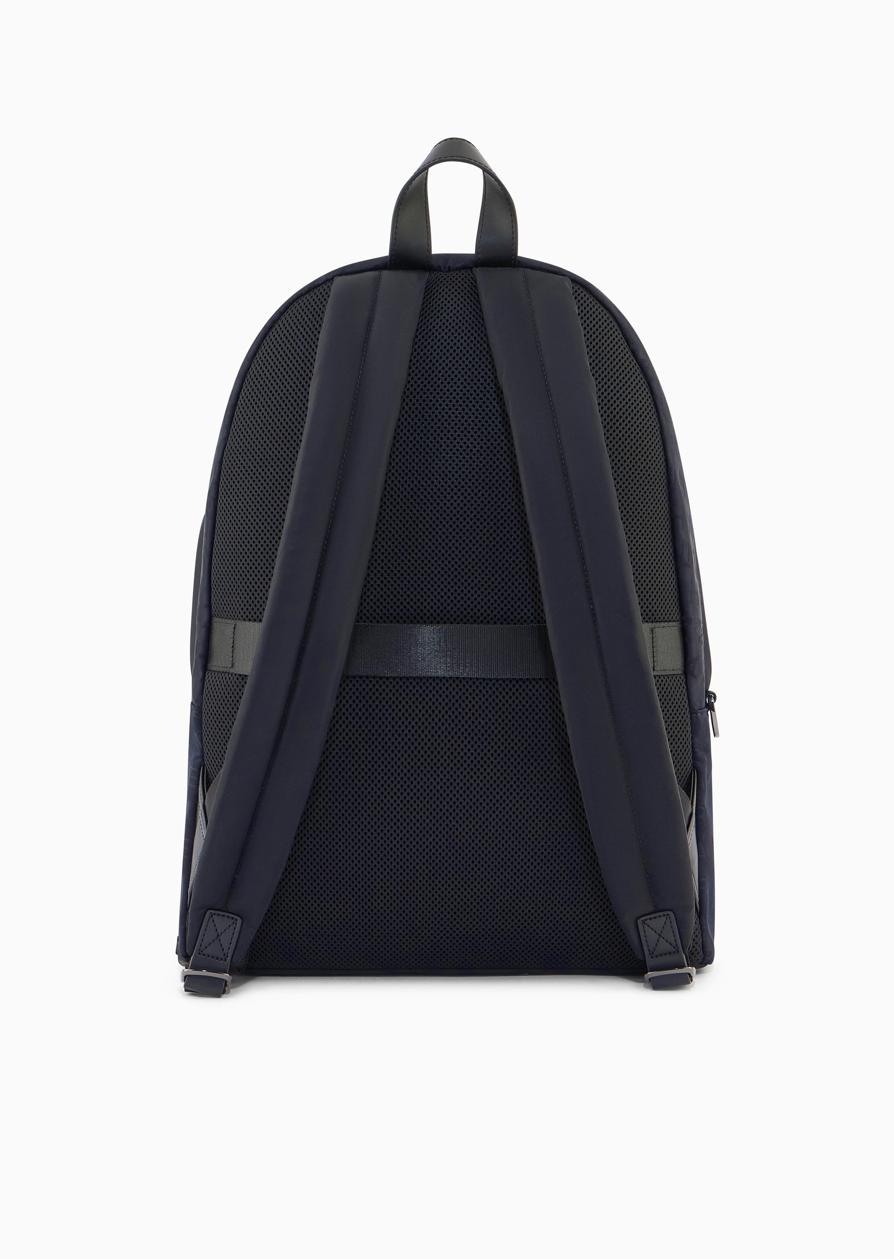 ARMANI EXCHANGE 男士拉链可调节满印休闲通勤手提双肩包