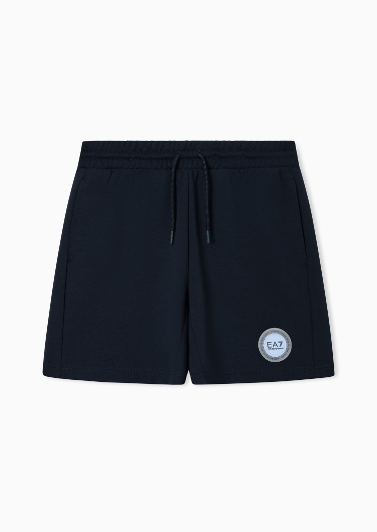 EA7 男女同款直筒系带休闲运动短裤