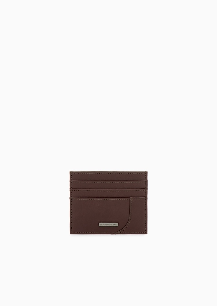 Emporio Armani 男士牛皮革多卡位轻便轻薄卡包证件收纳包