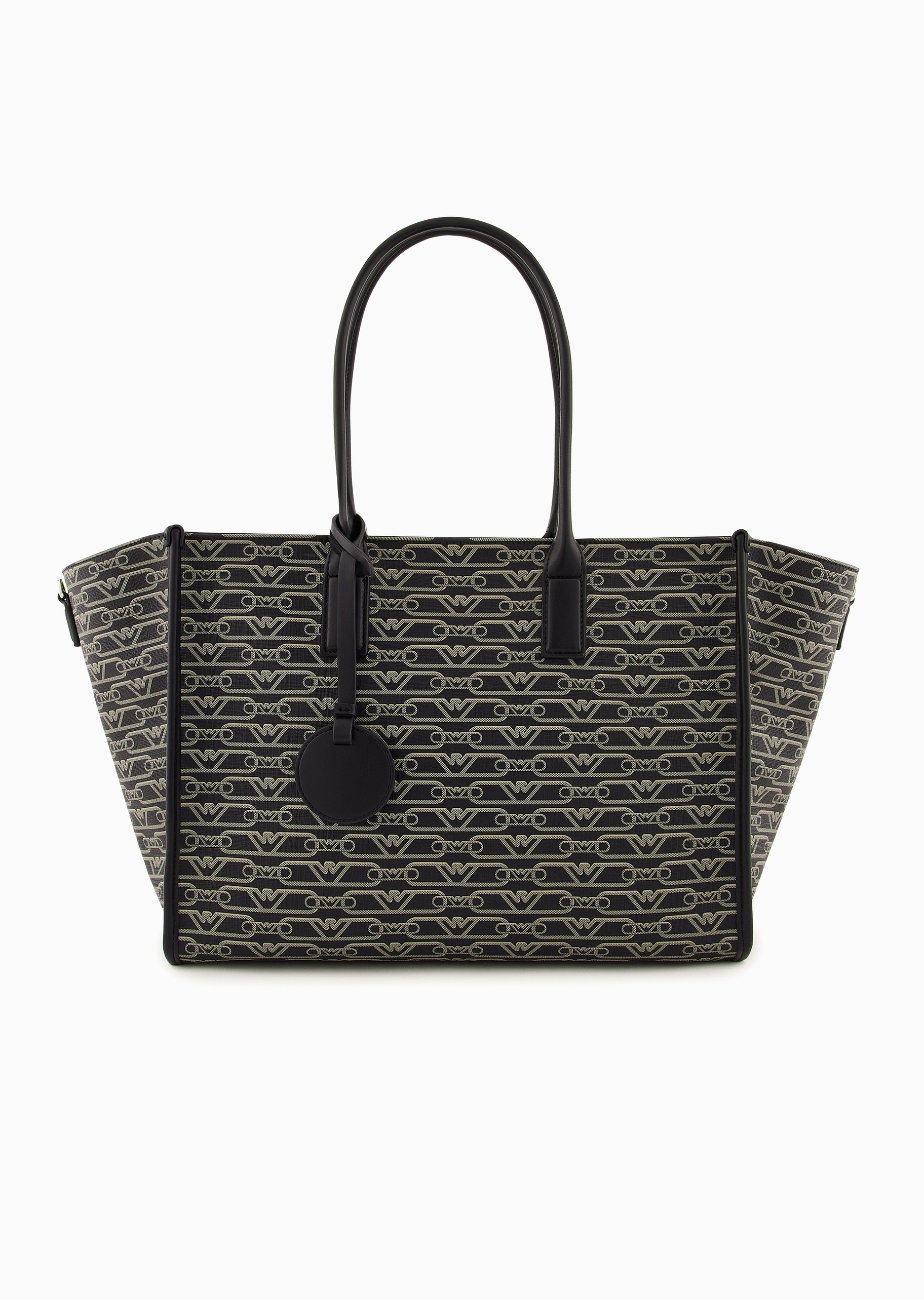 Emporio Armani 女士大容量可拆肩带老花手提斜挎托特包