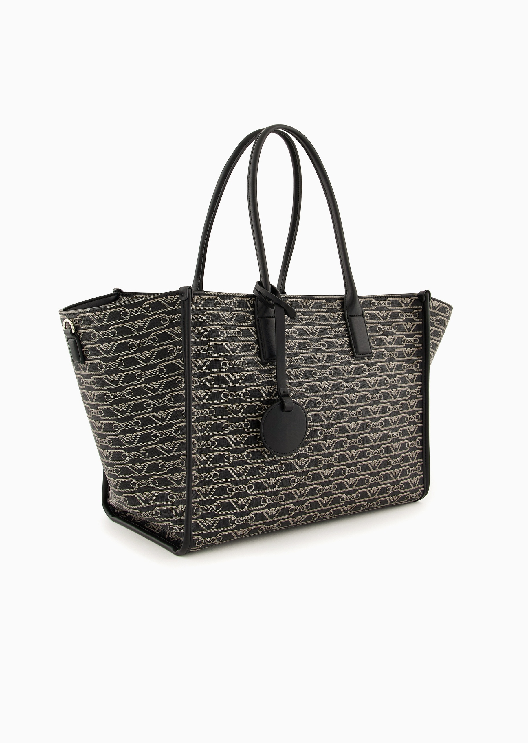 Emporio Armani 女士大容量可拆肩带老花手提斜挎托特包