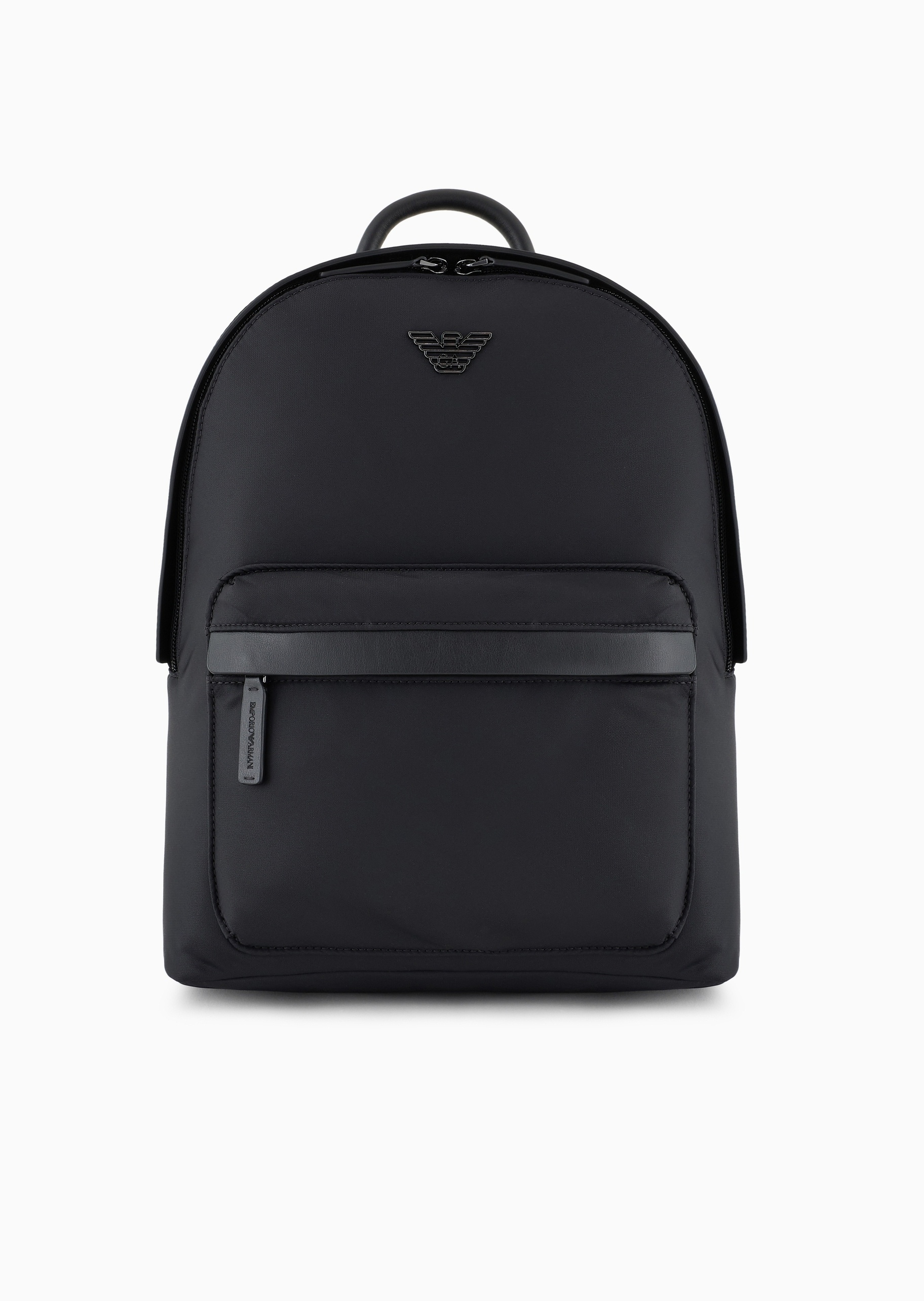 Emporio Armani 男士中号拉链圆形可调节肩带手提双肩包