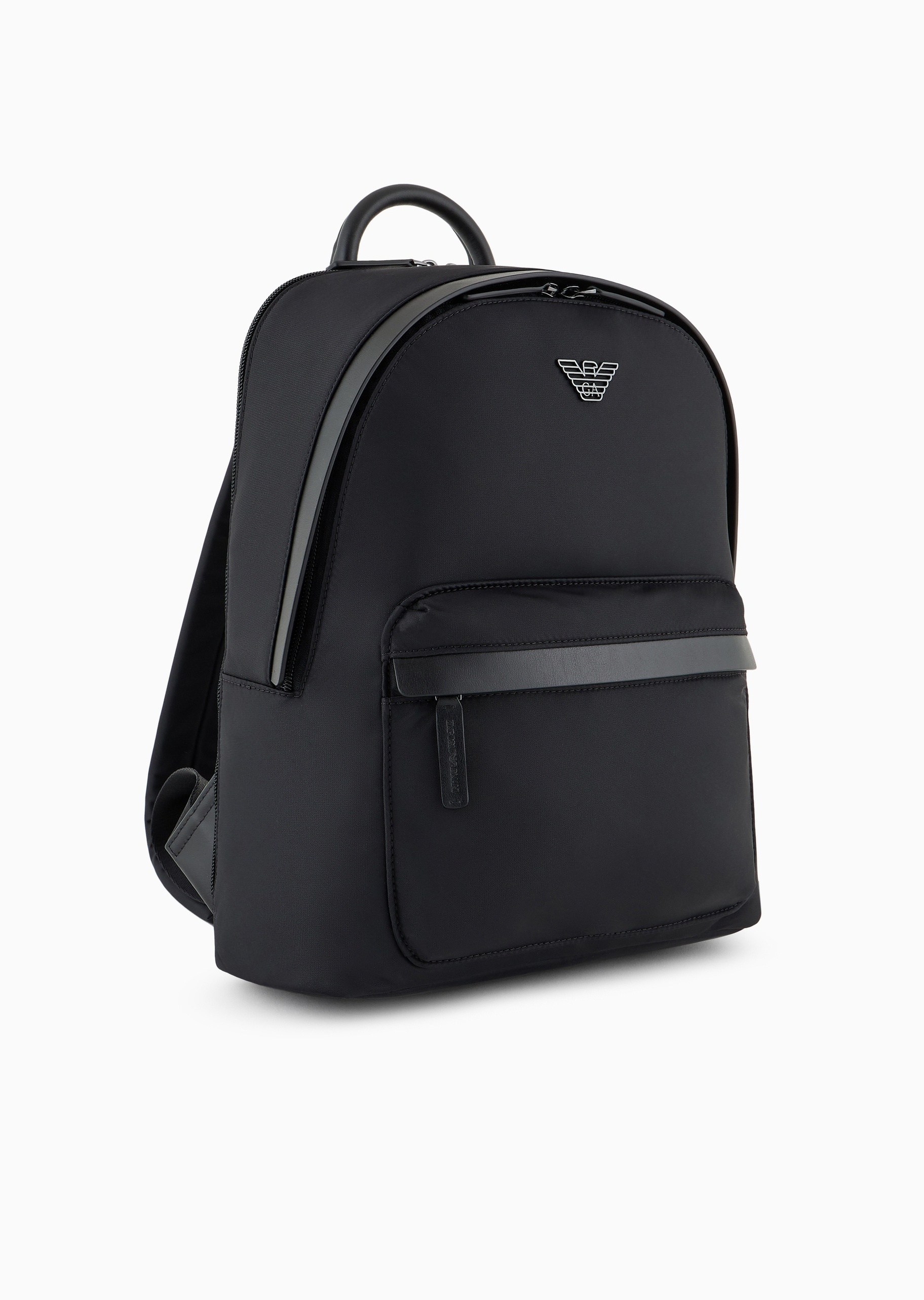 Emporio Armani 男士中号拉链圆形可调节肩带手提双肩包