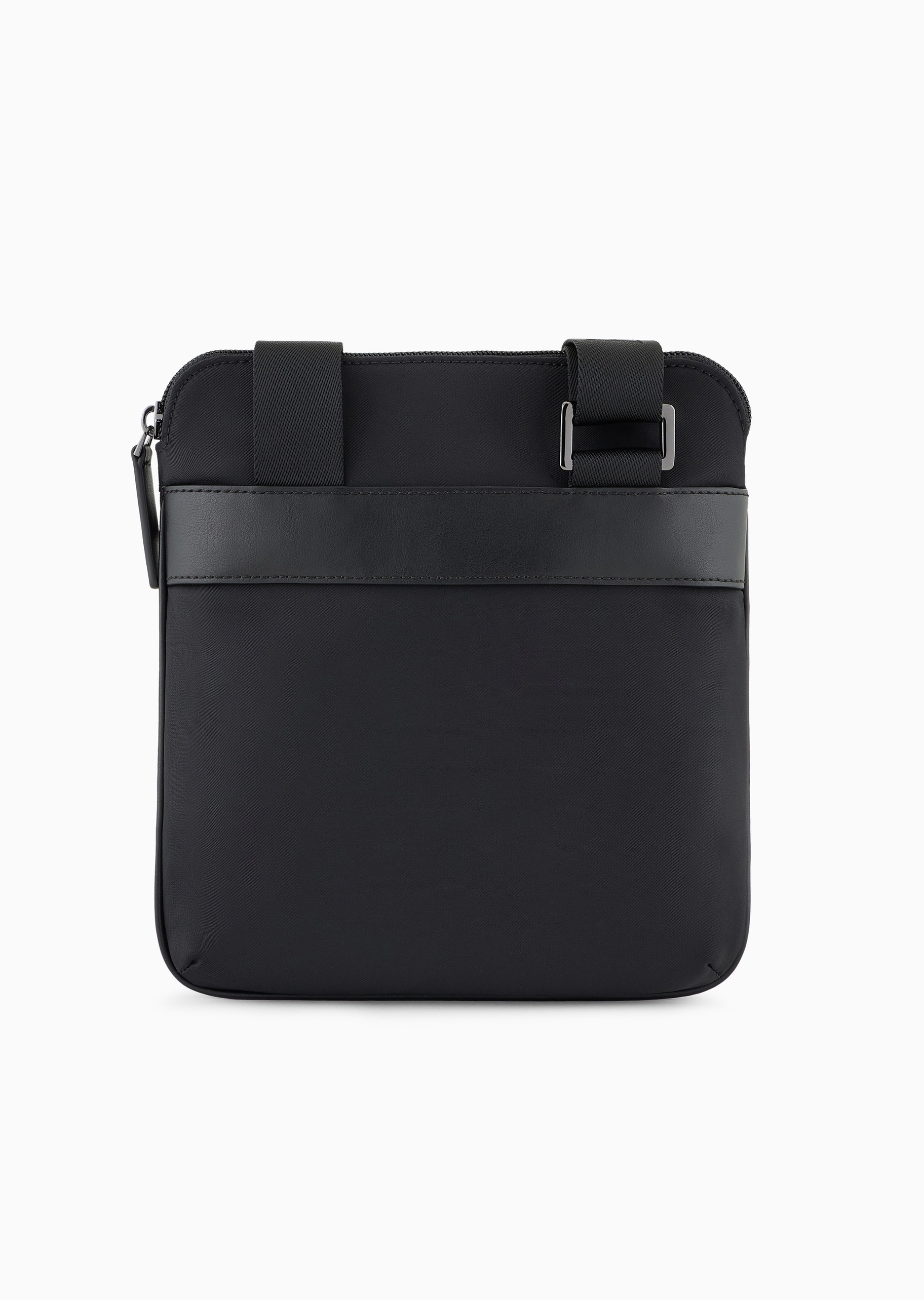 Emporio Armani 男士拉链扁平可调节肩带单肩斜挎包