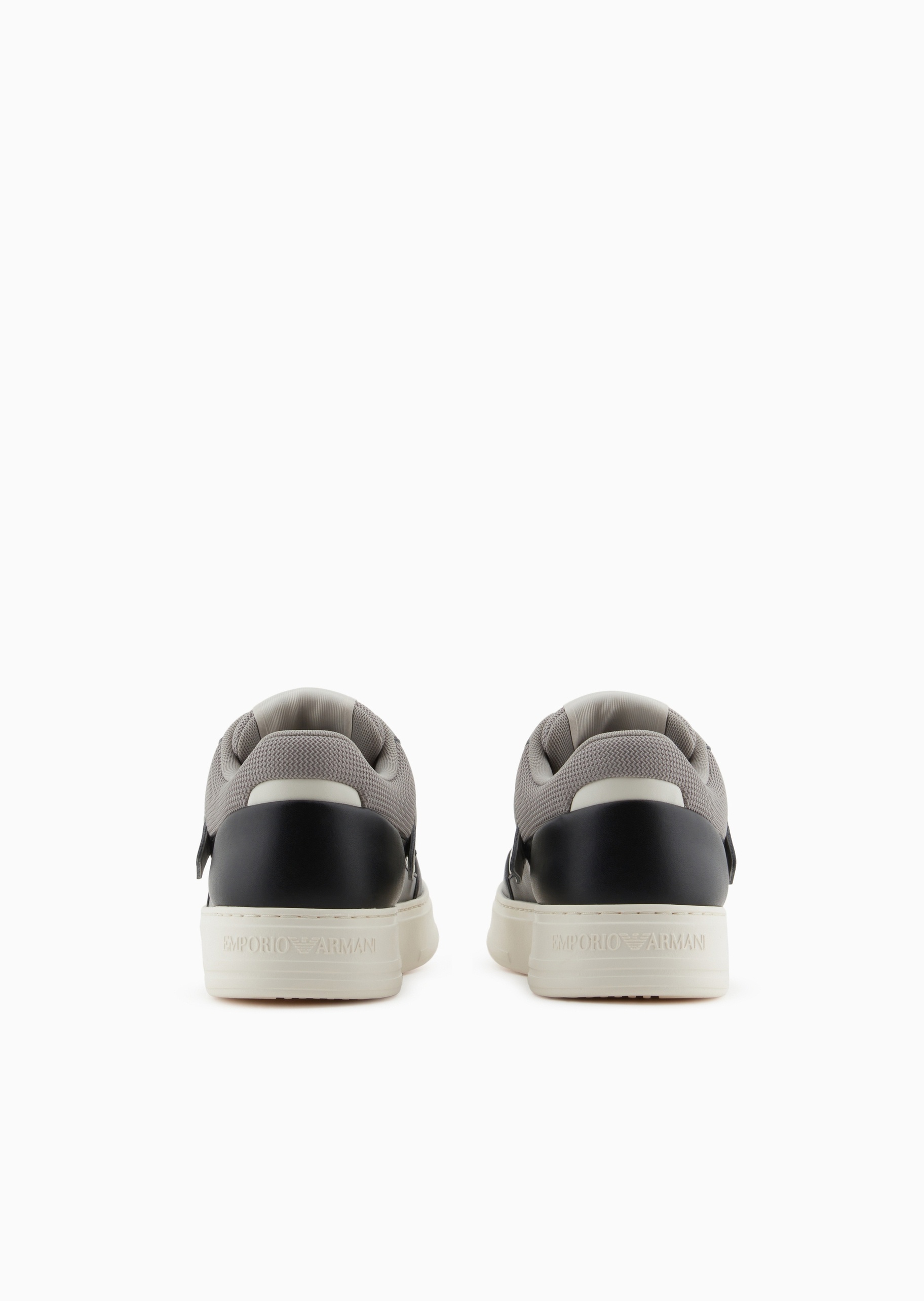 Emporio Armani 男士系带低帮厚底撞色休闲运动鞋
