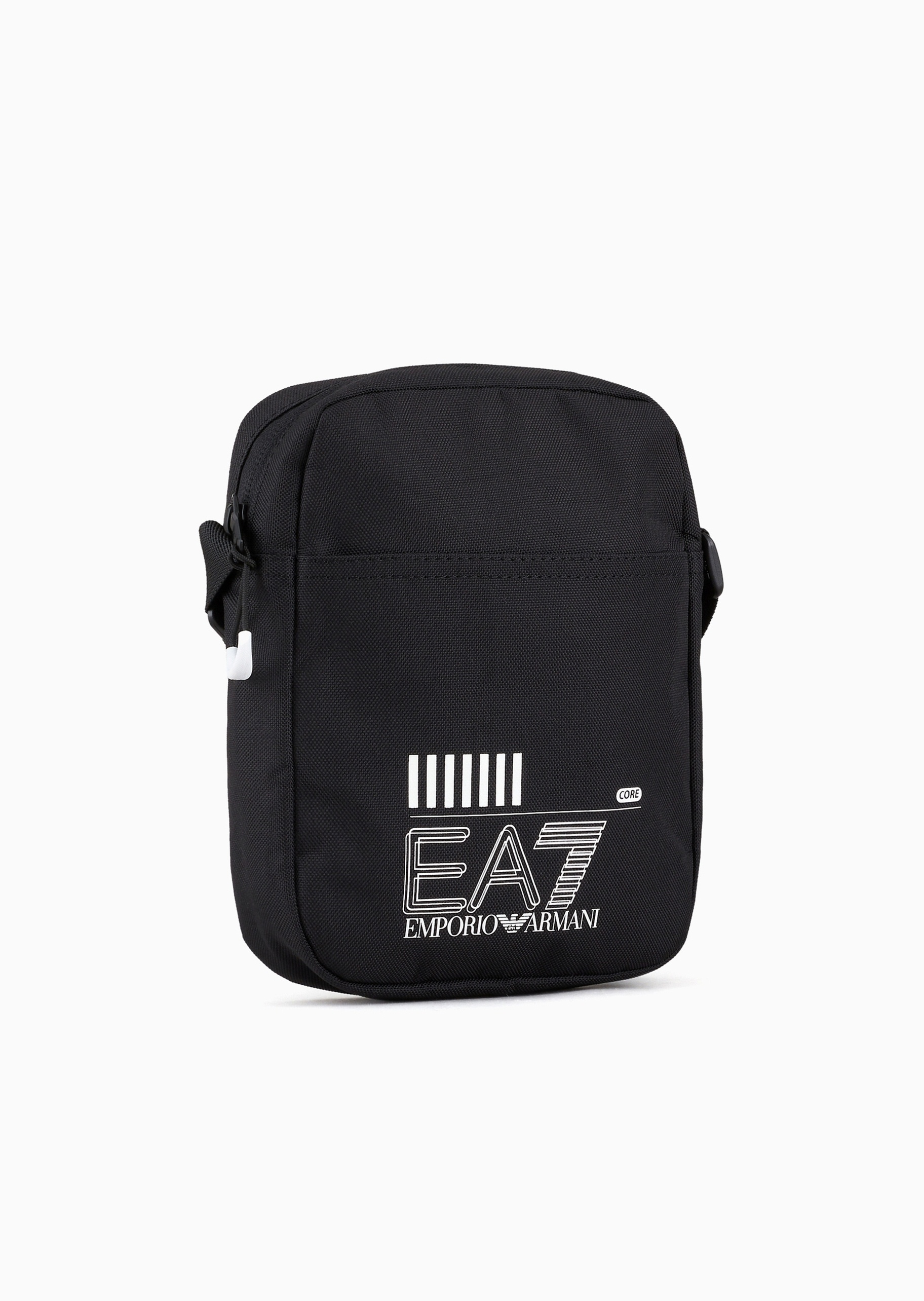 EA7 男女同款拉链方形可调节健身单肩斜挎包