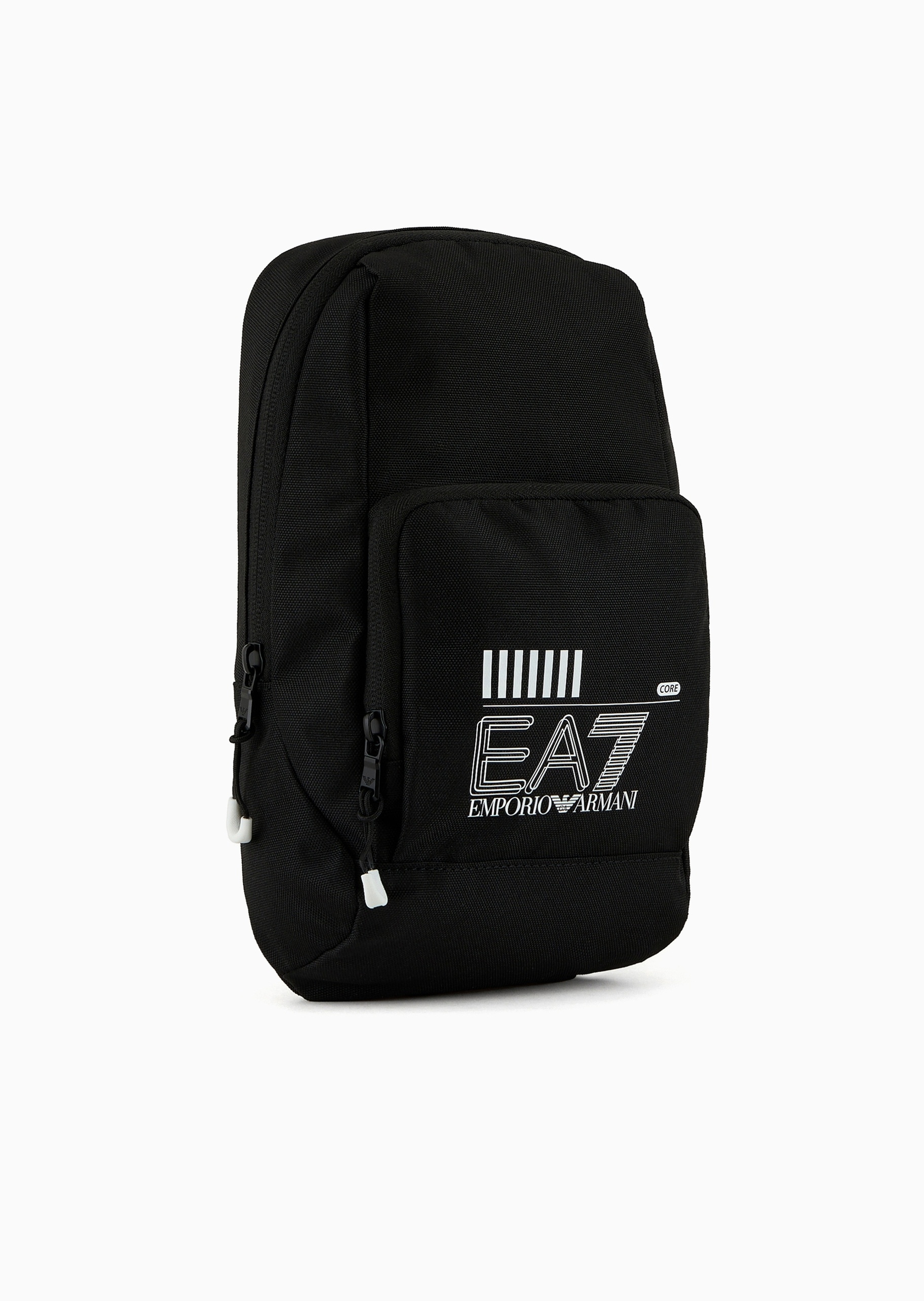 EA7 男女同款拉链竖款可调节肩带健身训练斜挎包
