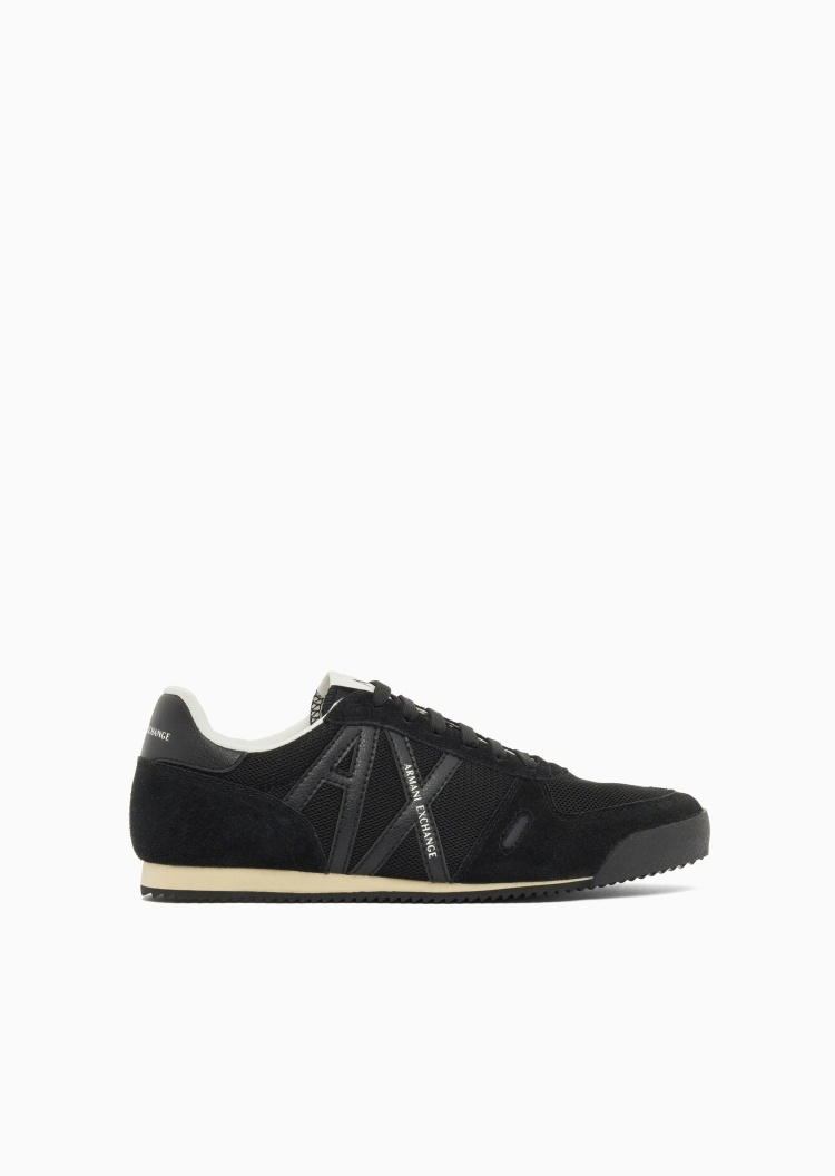 ARMANI EXCHANGE 男士系带低帮平底复古轻运动德训鞋休闲鞋