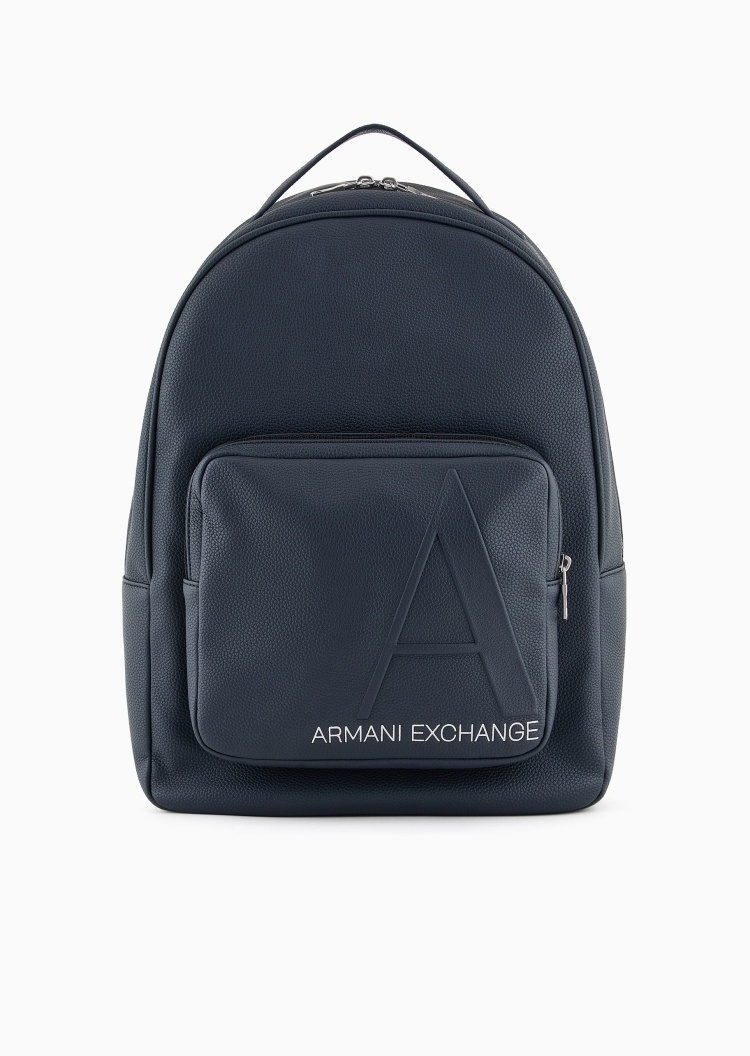 ARMANI EXCHANGE 男士拉链圆形可调节通勤手提双肩包