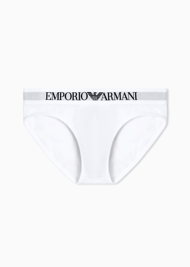 Emporio Armani 男士Logo腰边纯棉性感三角内裤轻奢礼物