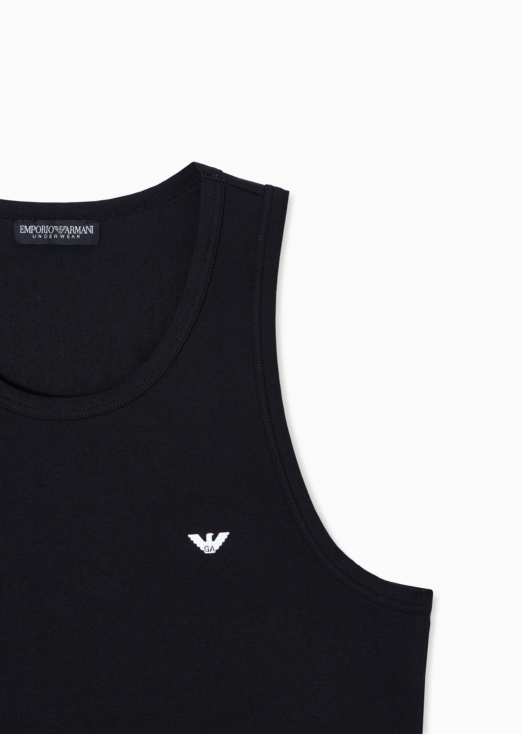 Emporio Armani 男士纯棉圆领休闲简约亲肤背心家居睡衣