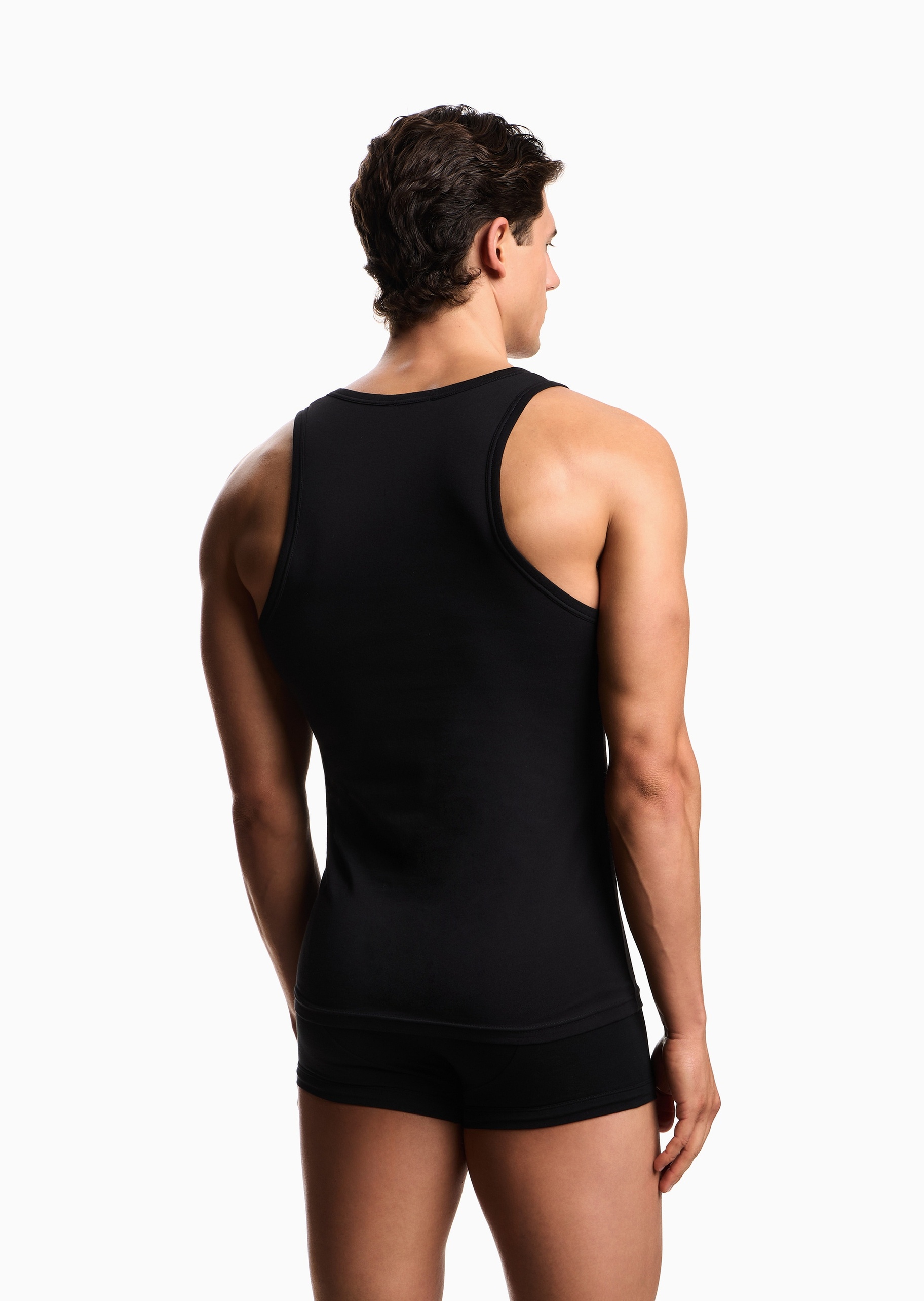 Emporio Armani 男士纯棉圆领休闲简约亲肤背心家居睡衣