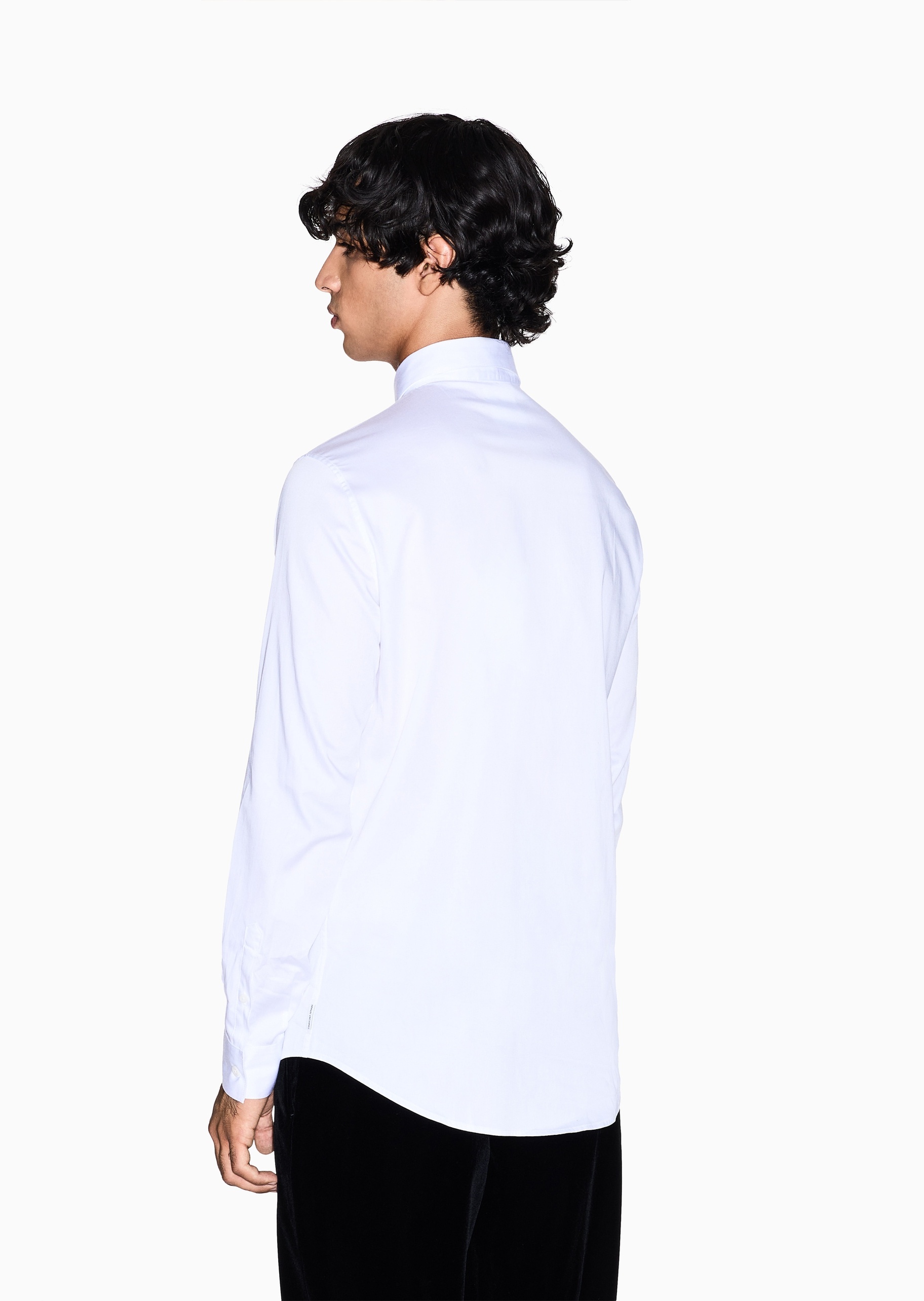 ARMANI EXCHANGE 男士纯棉长袖人夫感商务西装衬衫上衣