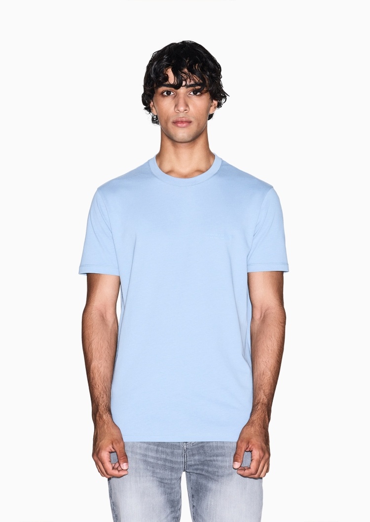 ARMANI EXCHANGE 男士纯棉合身短袖圆领正肩T恤衫