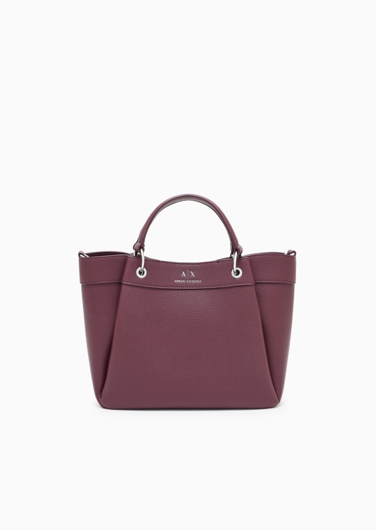 ARMANI EXCHANGE 女士中号磁扣可拆肩带手提斜挎托特包