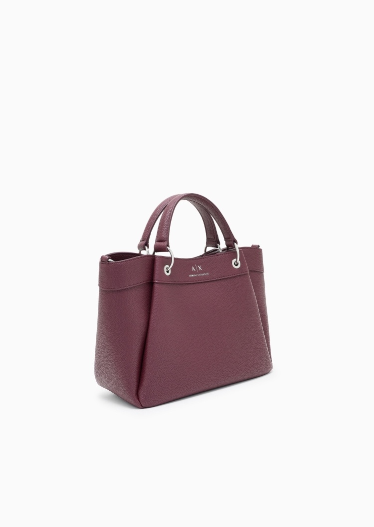 ARMANI EXCHANGE 女士中号磁扣可拆肩带手提斜挎托特包
