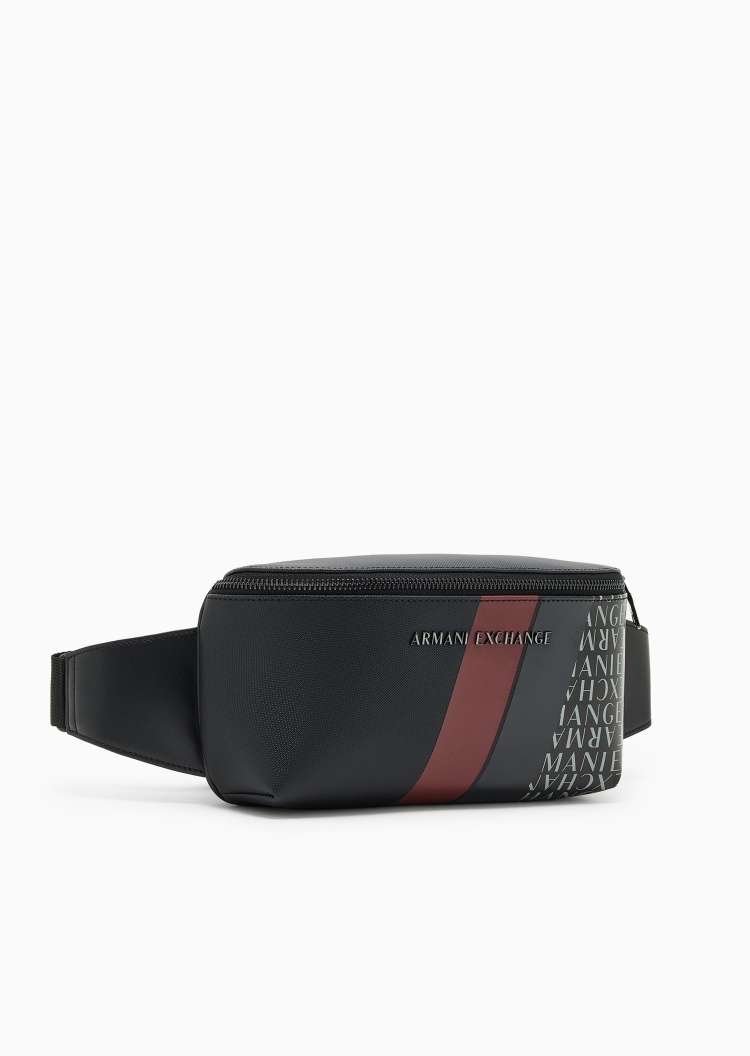 ARMANI EXCHANGE 男士复古运动风休闲通勤单肩胸包腰包