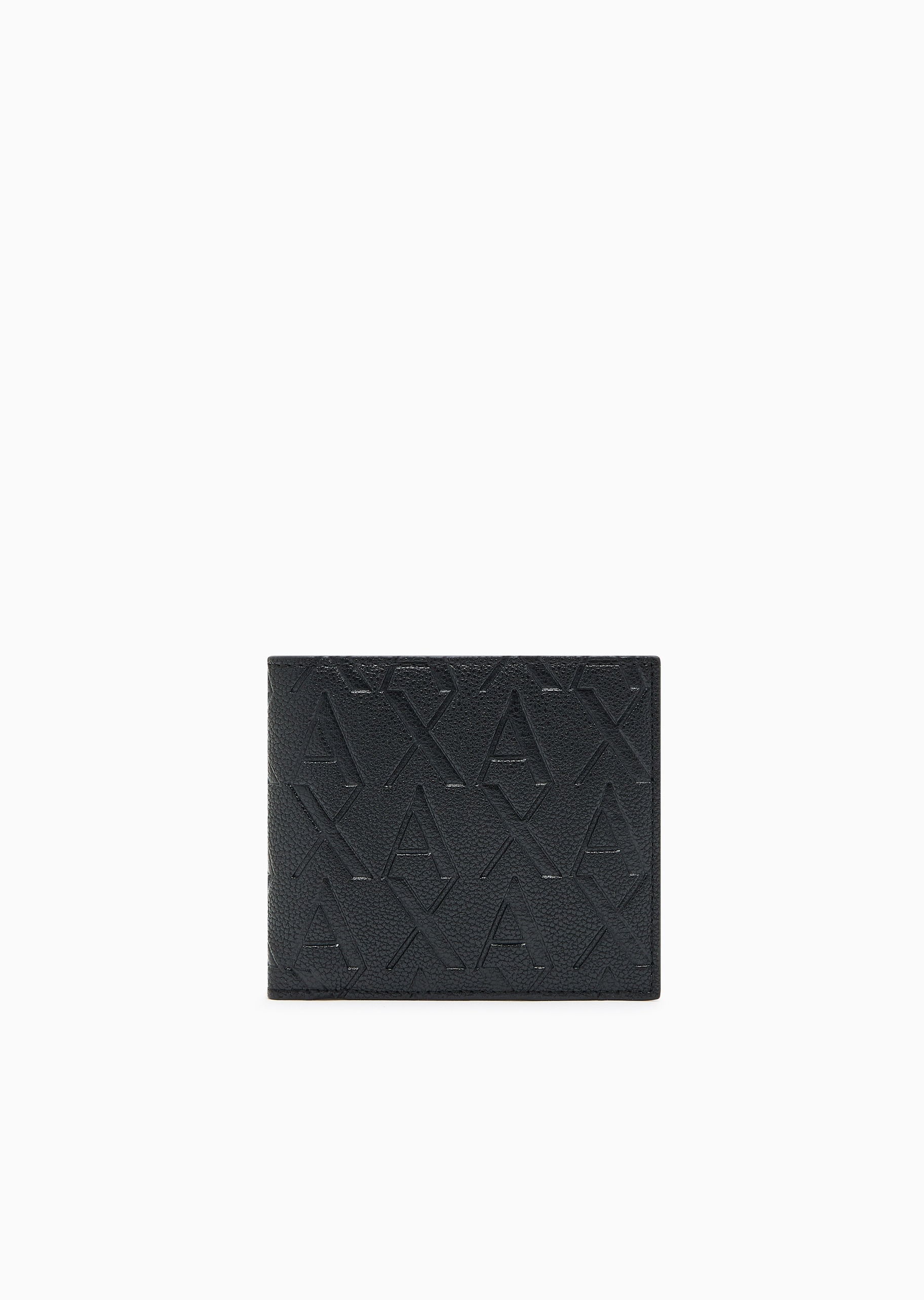 ARMANI EXCHANGE 男士对折多卡位翻盖内袋字母压花手拿钱包