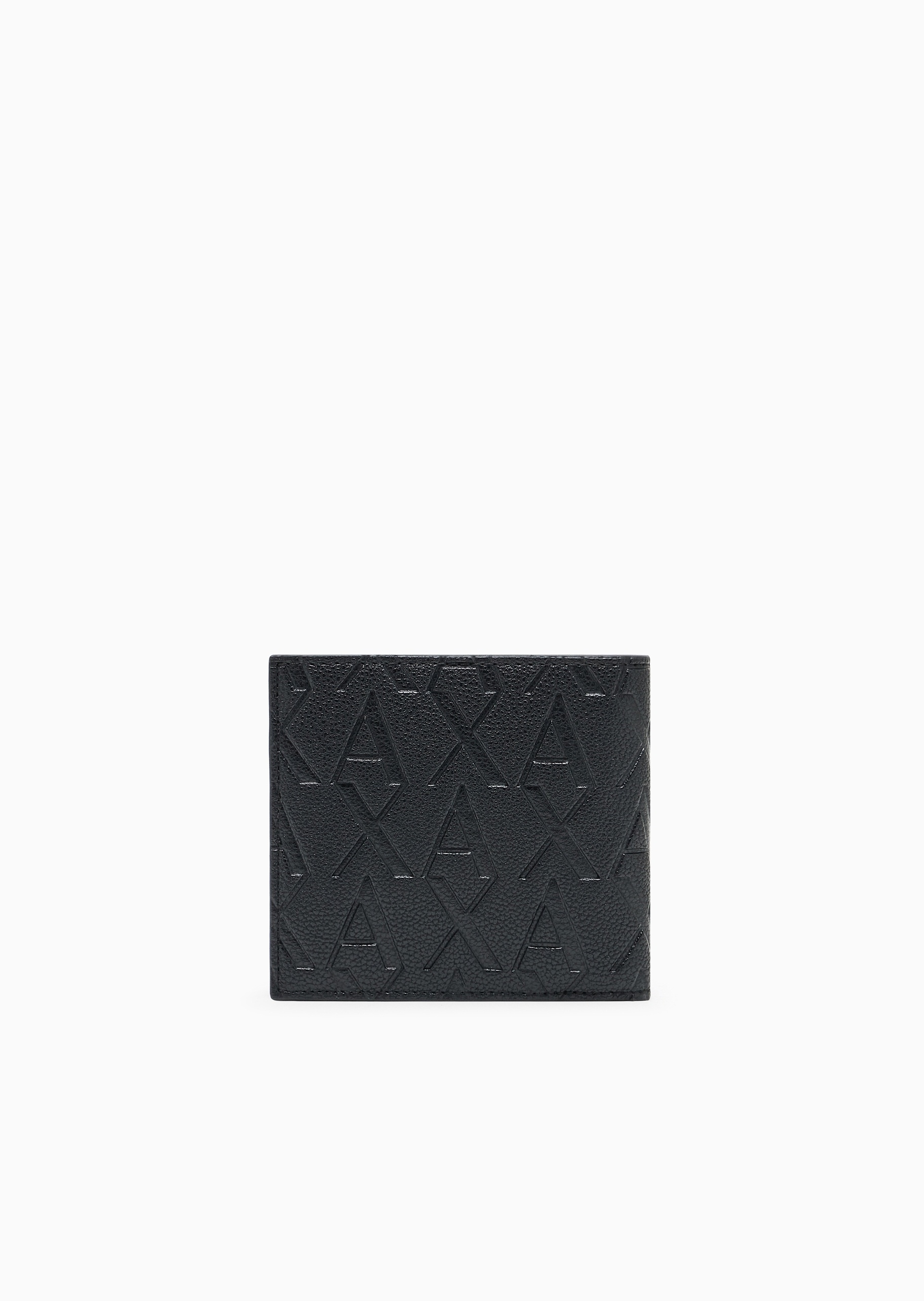 ARMANI EXCHANGE 男士对折多卡位翻盖内袋字母压花手拿钱包