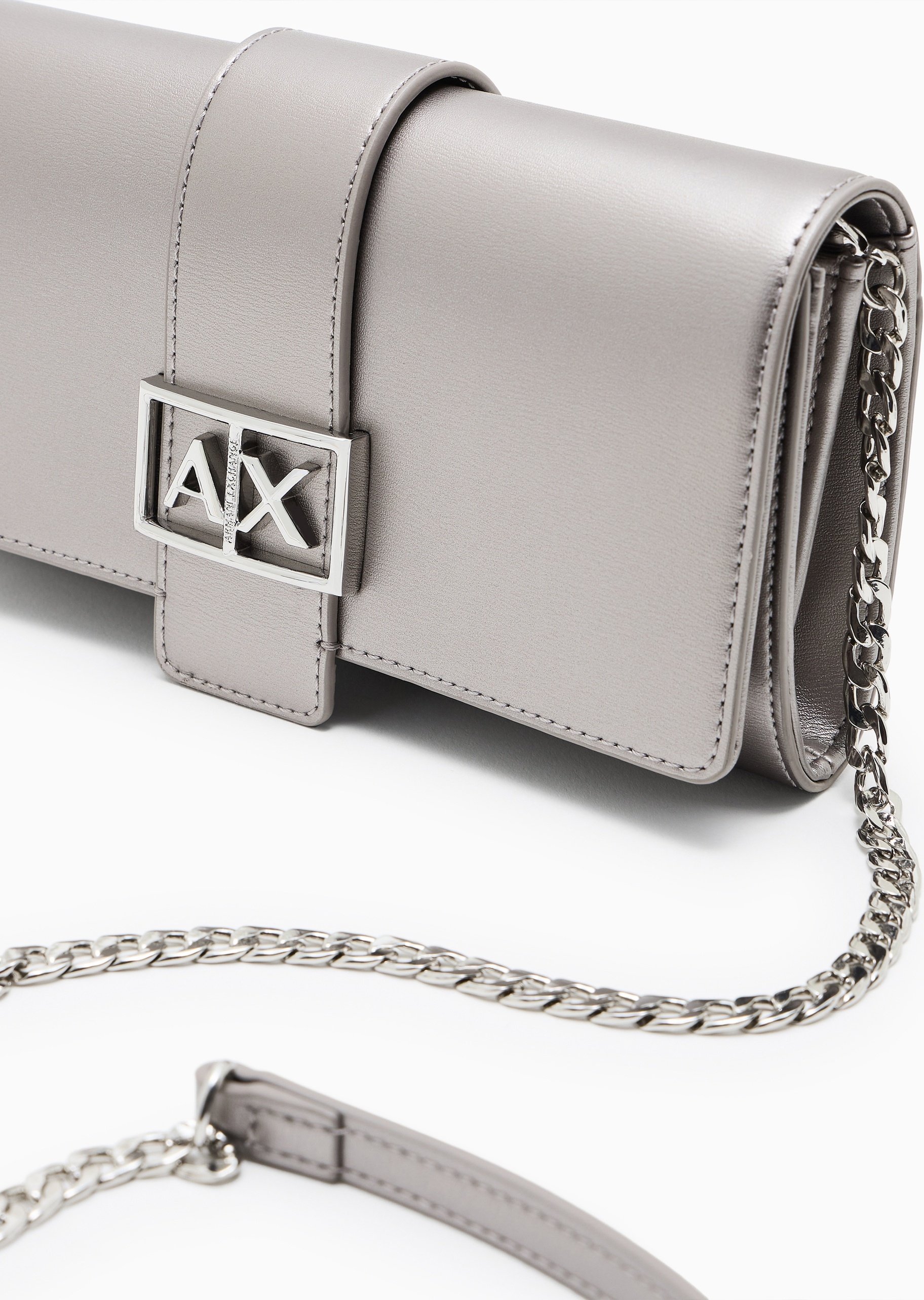 ARMANI EXCHANGE 女士多卡位单肩斜挎翻盖长款钱包卡包