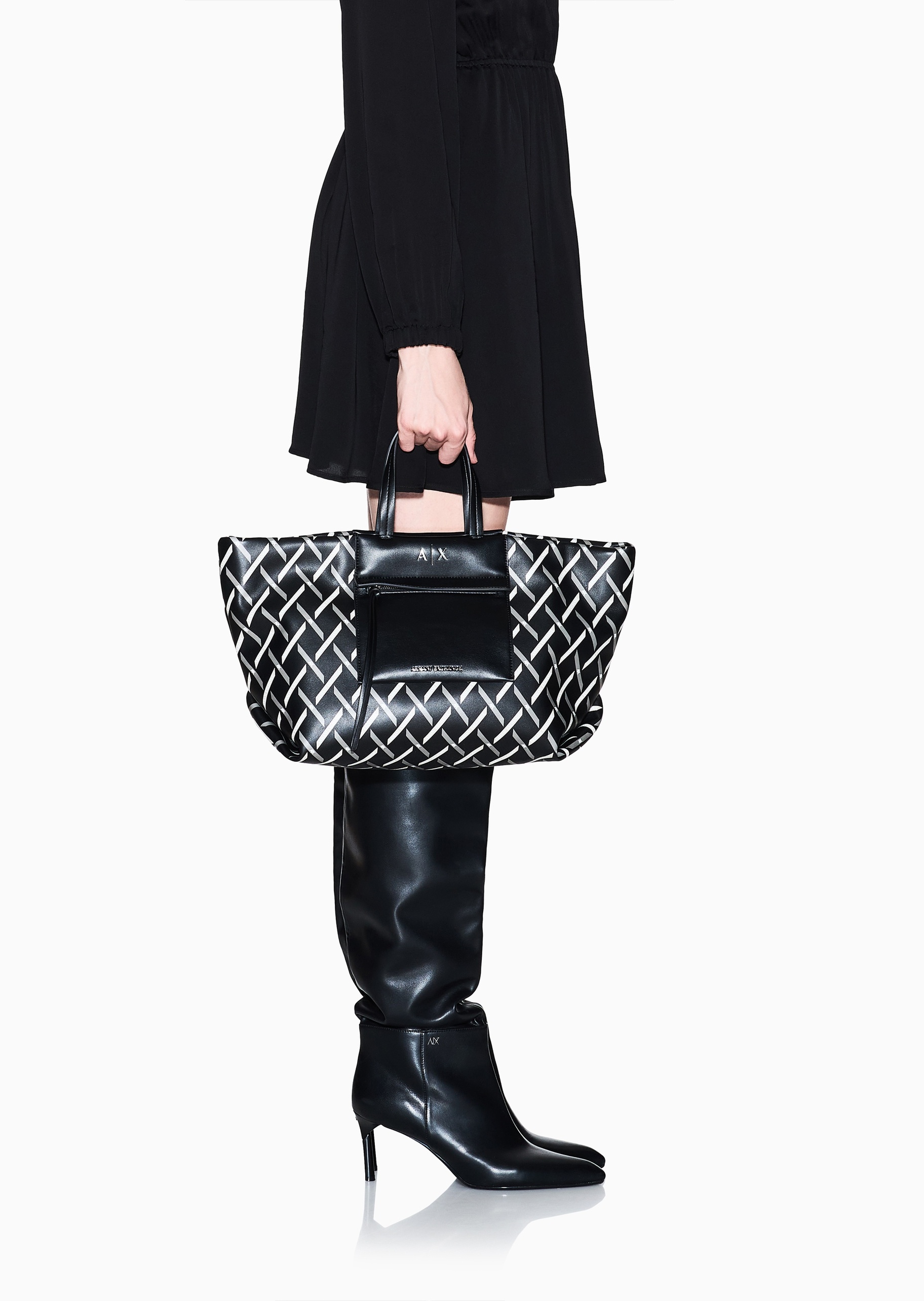 ARMANI EXCHANGE 女士通勤休闲单肩手提中号托特包