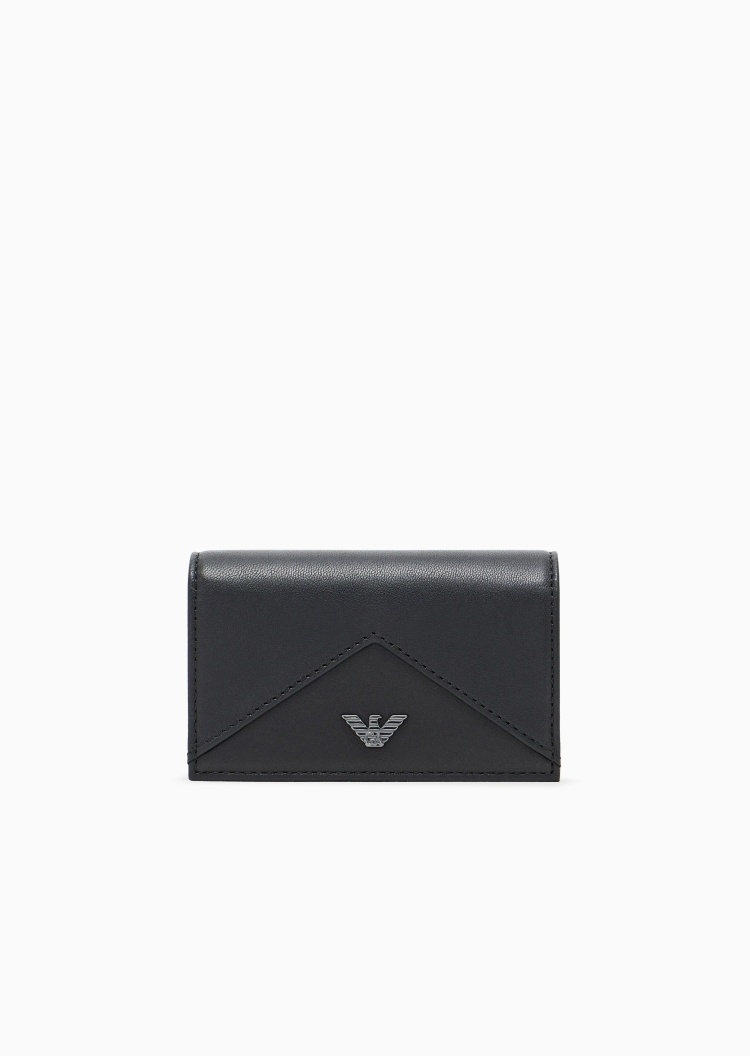 Emporio Armani 男士羊皮革多卡位钱包证件收纳包