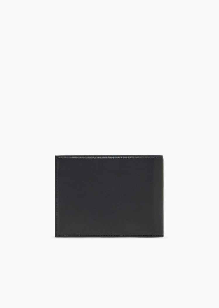 Emporio Armani 男士羊皮革对折多卡位钱夹钱包卡包一体