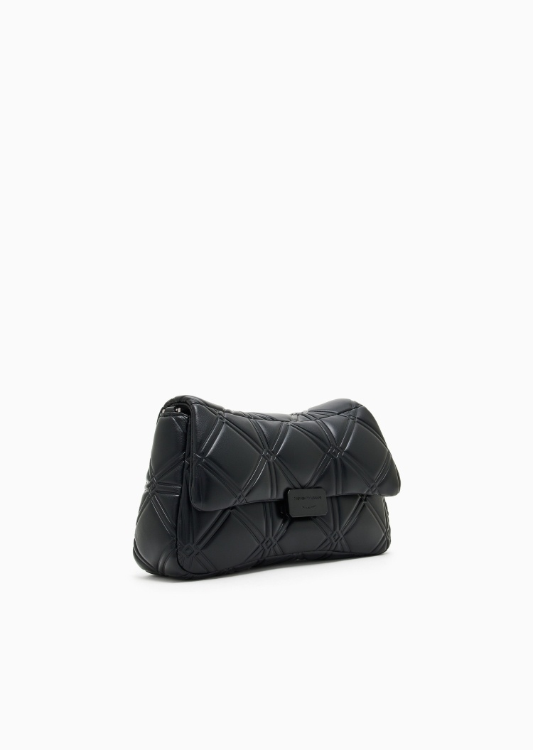 Emporio Armani 女士压花商务休闲通勤单肩斜挎包