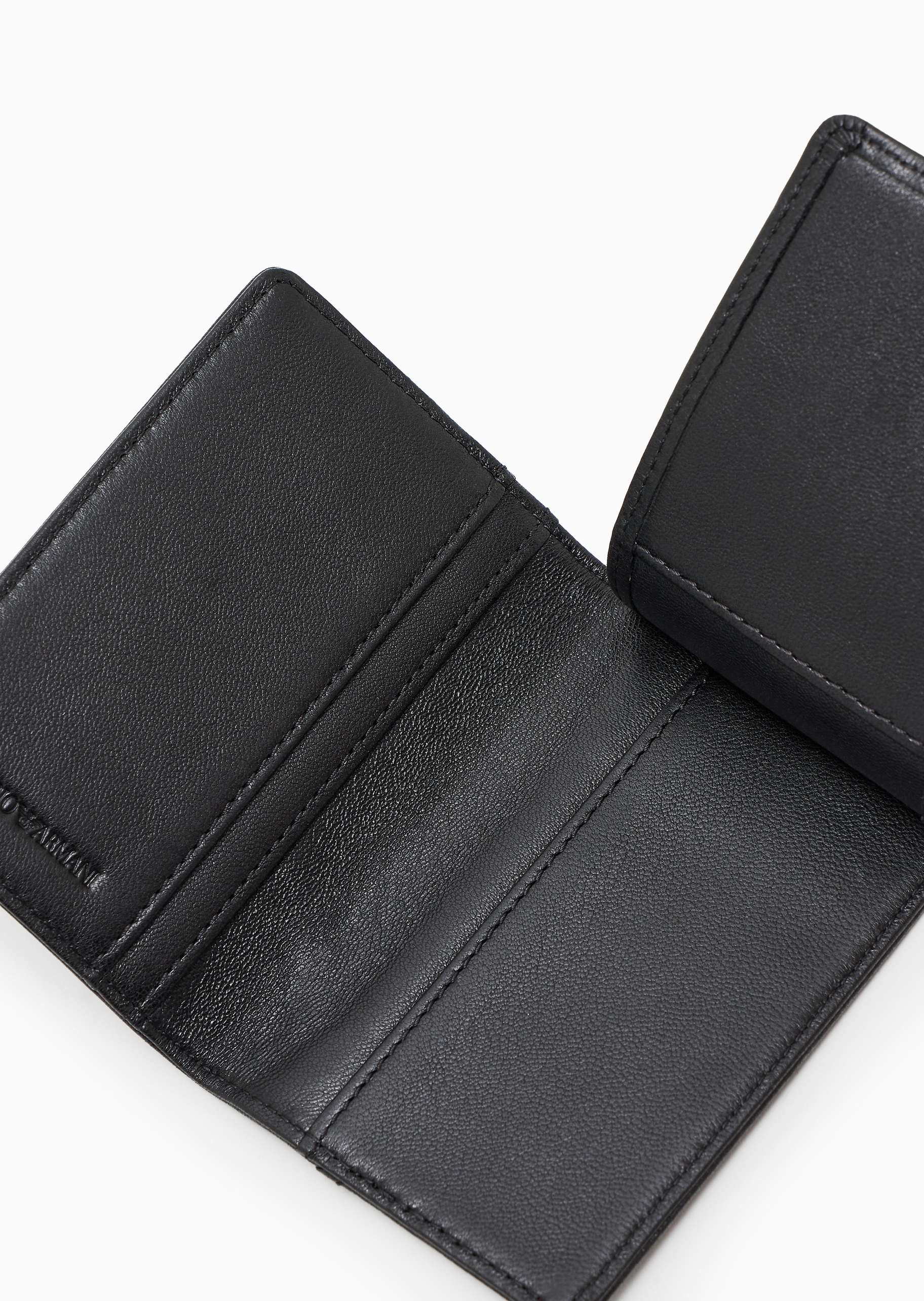 Emporio Armani 男士羊皮革三折多卡位钱夹钱包卡包