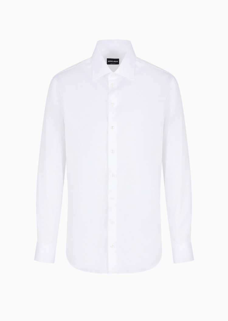 Giorgio Armani 男士秀场同款纯棉长袖商务休闲西装衬衫上衣