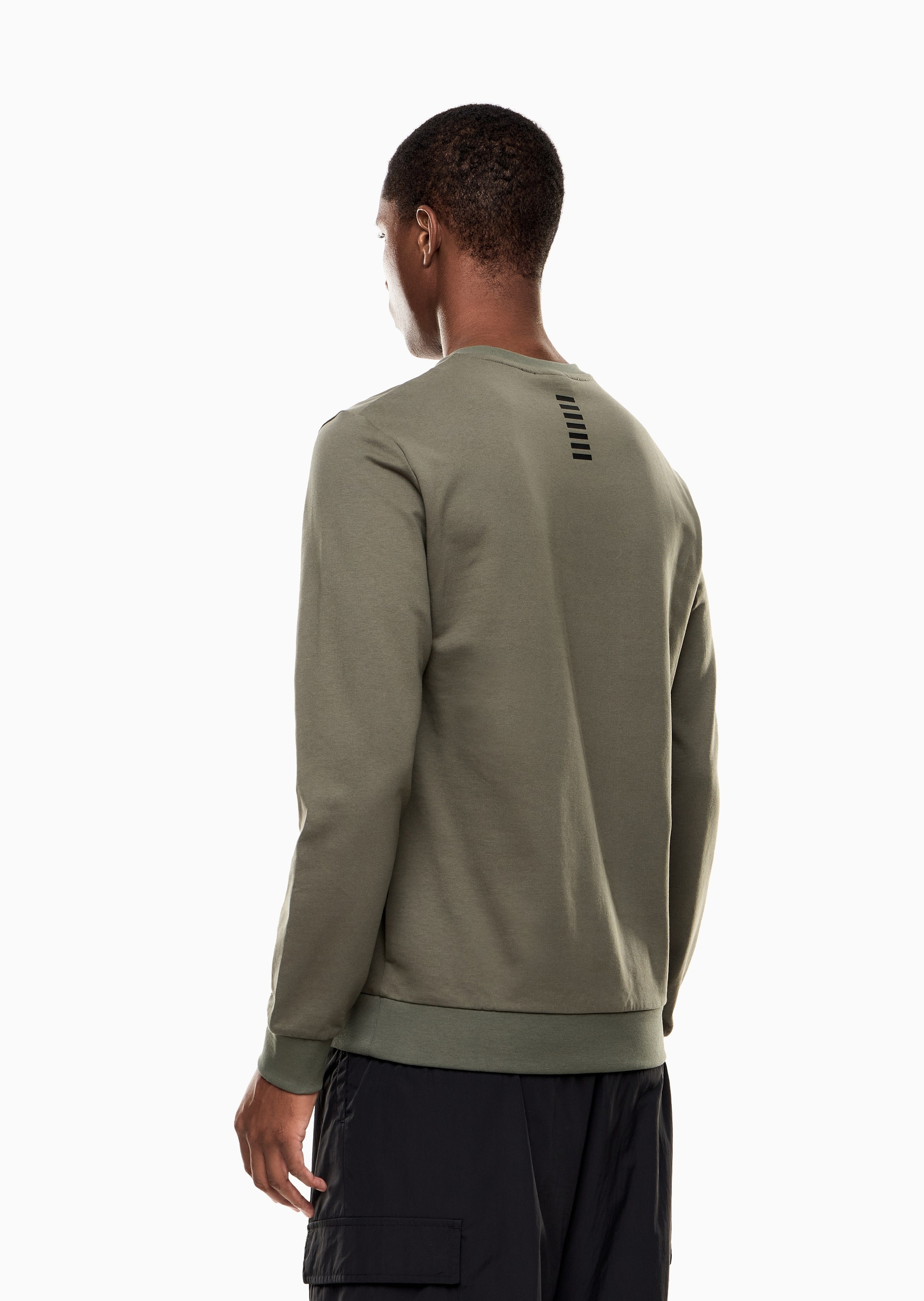 EA7 男士纯棉毛圈重磅印花运动套头卫衣