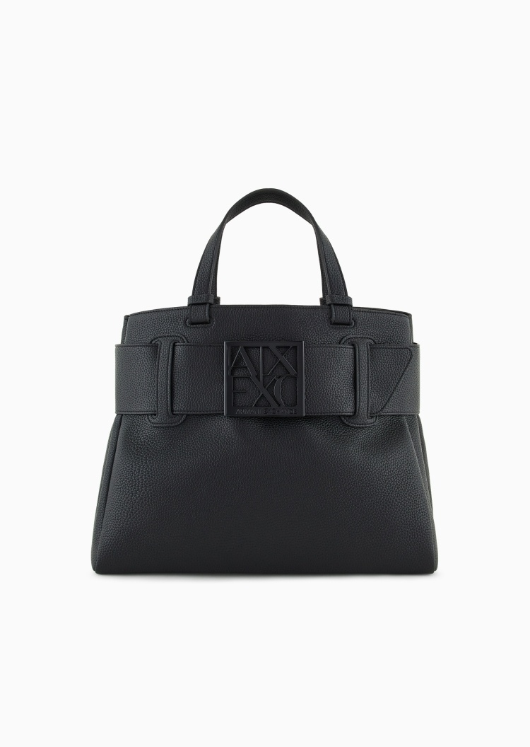 ARMANI EXCHANGE 女士镂空饰带商务通勤单肩手提斜挎托特包