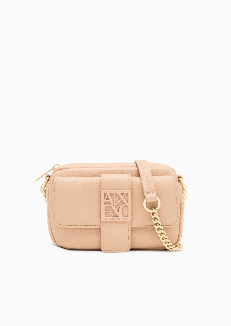 ARMANI EXCHANGE 女士拉链横款链条单肩商务斜挎包