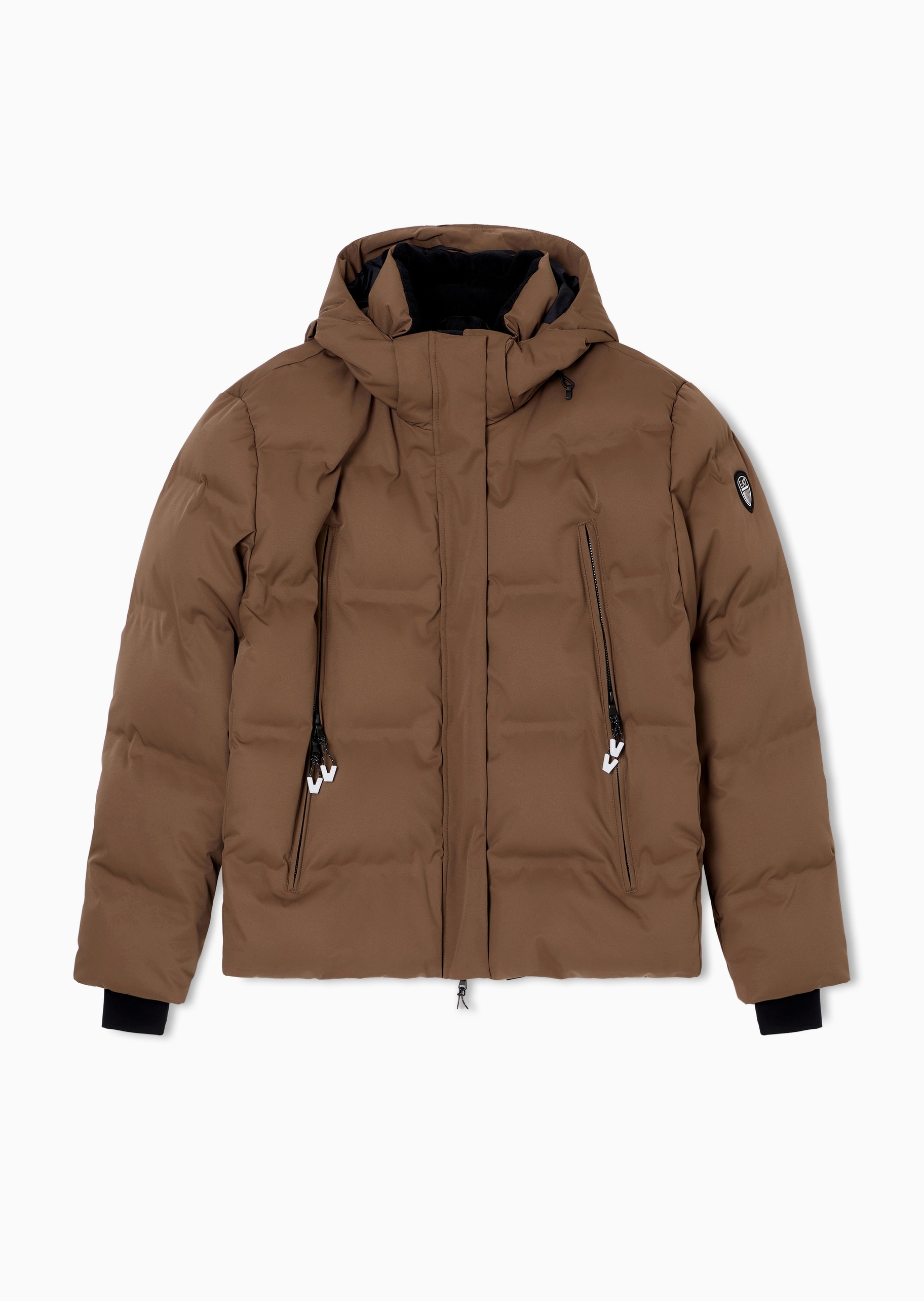 EA7 女士长袖连帽滑雪加厚工装夹克棉服