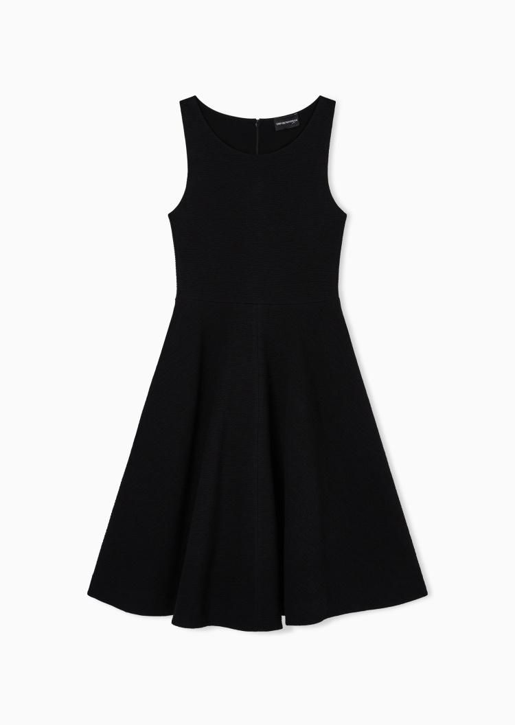 Emporio Armani 女士无袖短款A字收腰复古连衣裙