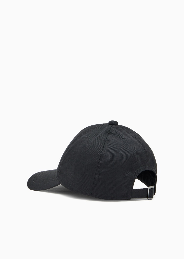 Emporio Armani 男士卡扣圆顶弯檐标识刺绣棒球帽