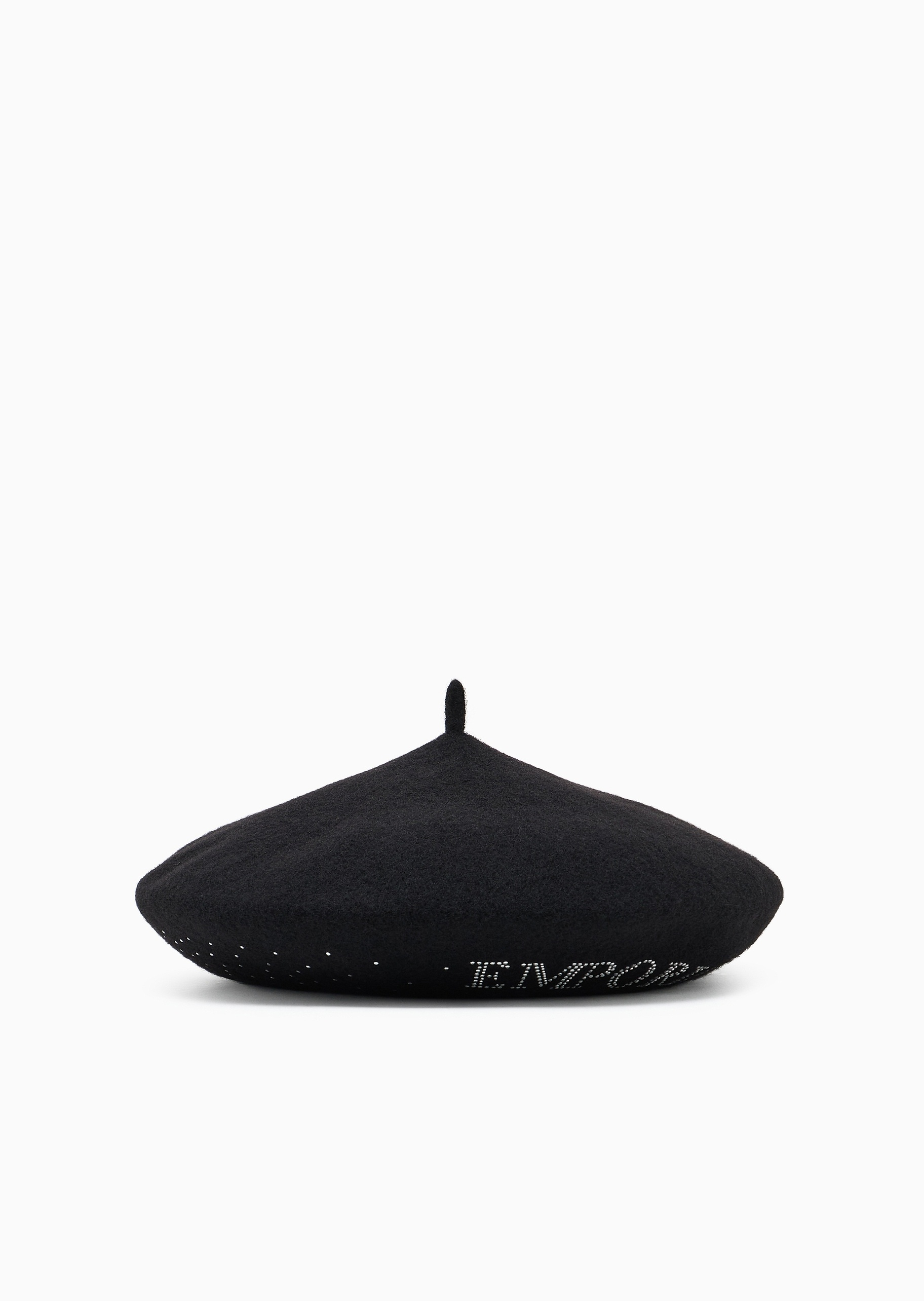 Emporio Armani 女士全绵羊毛铆钉休闲时尚贝雷帽