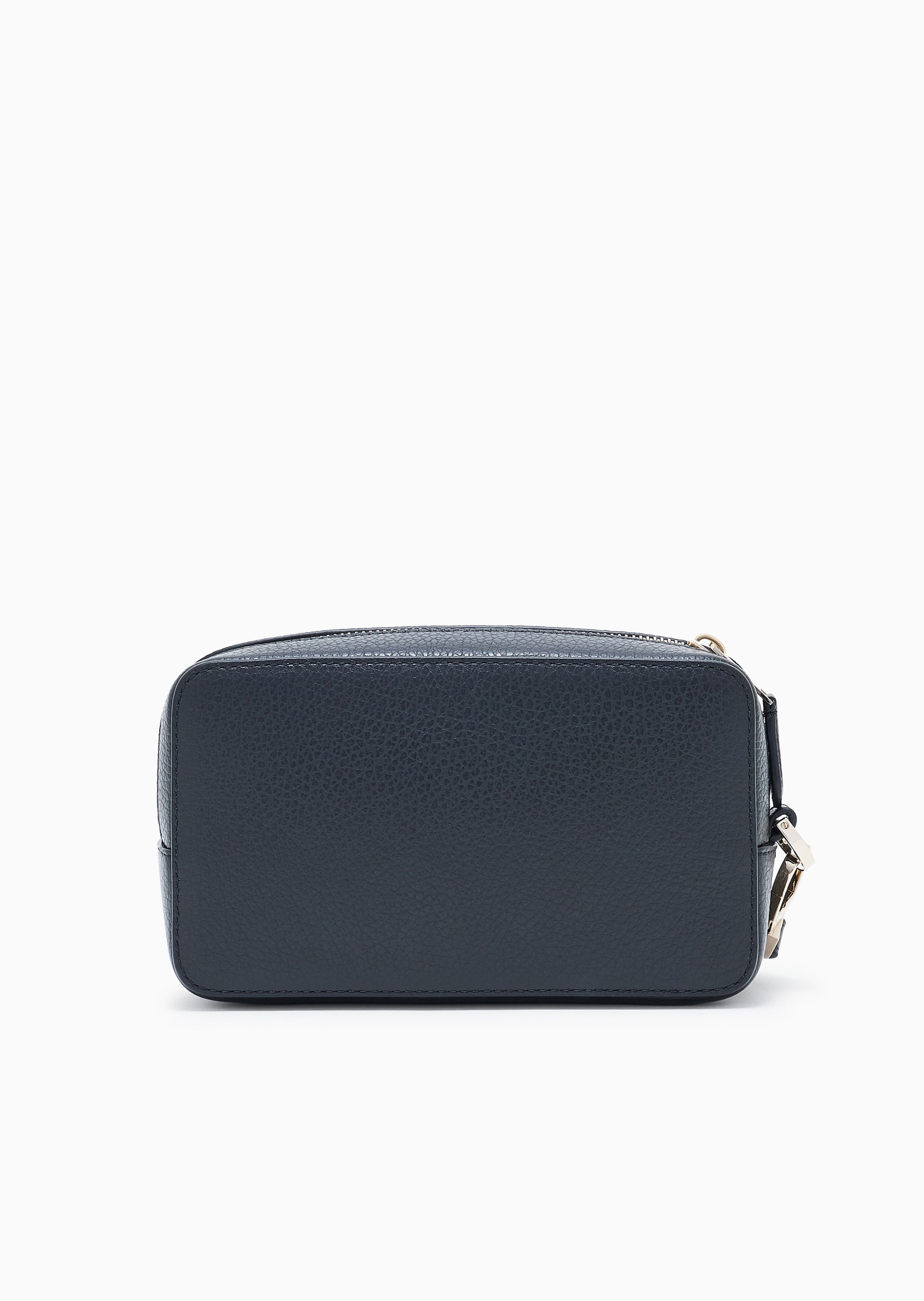 Giorgio Armani 女士牛皮革拉链可拆腕带手拿化妆袋