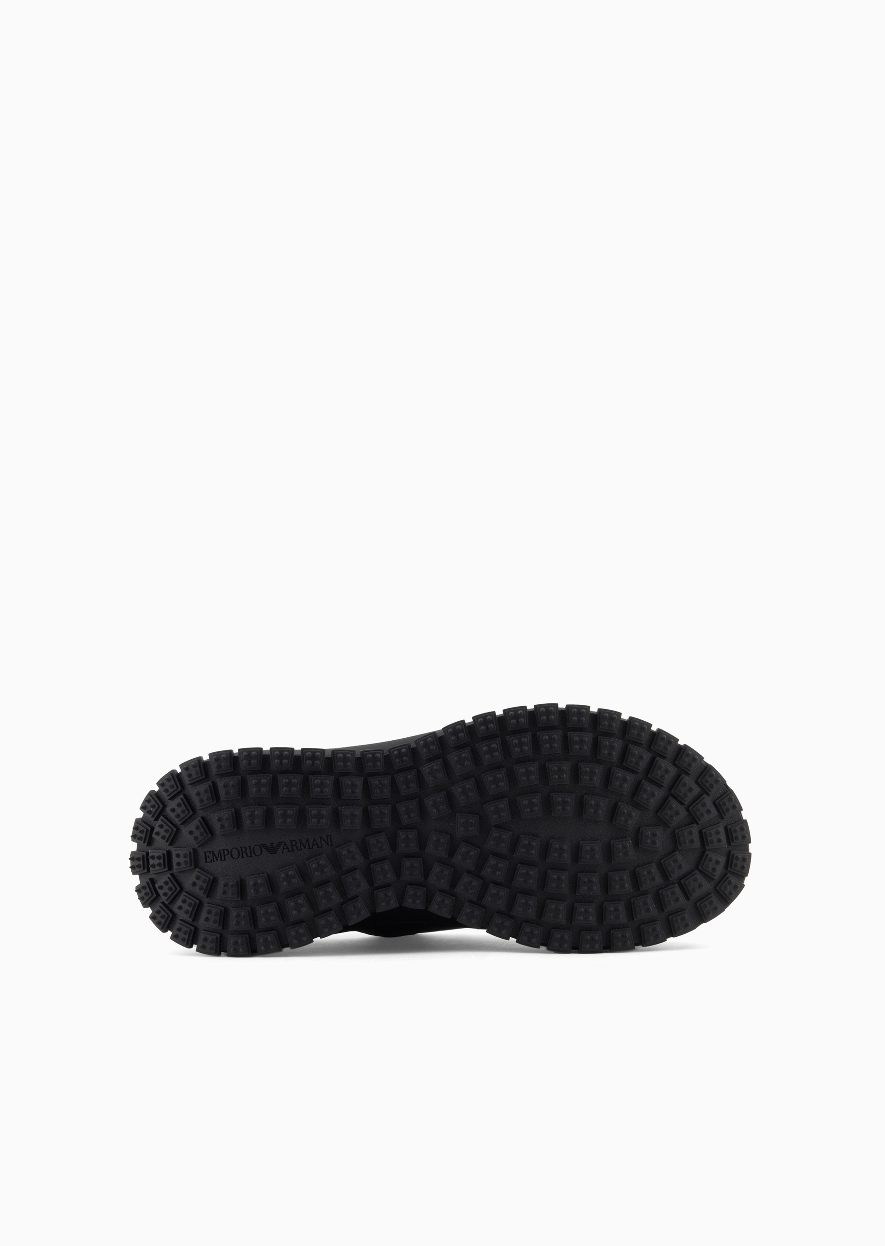 Emporio Armani 男士系带低帮软钉厚底老爹休闲鞋