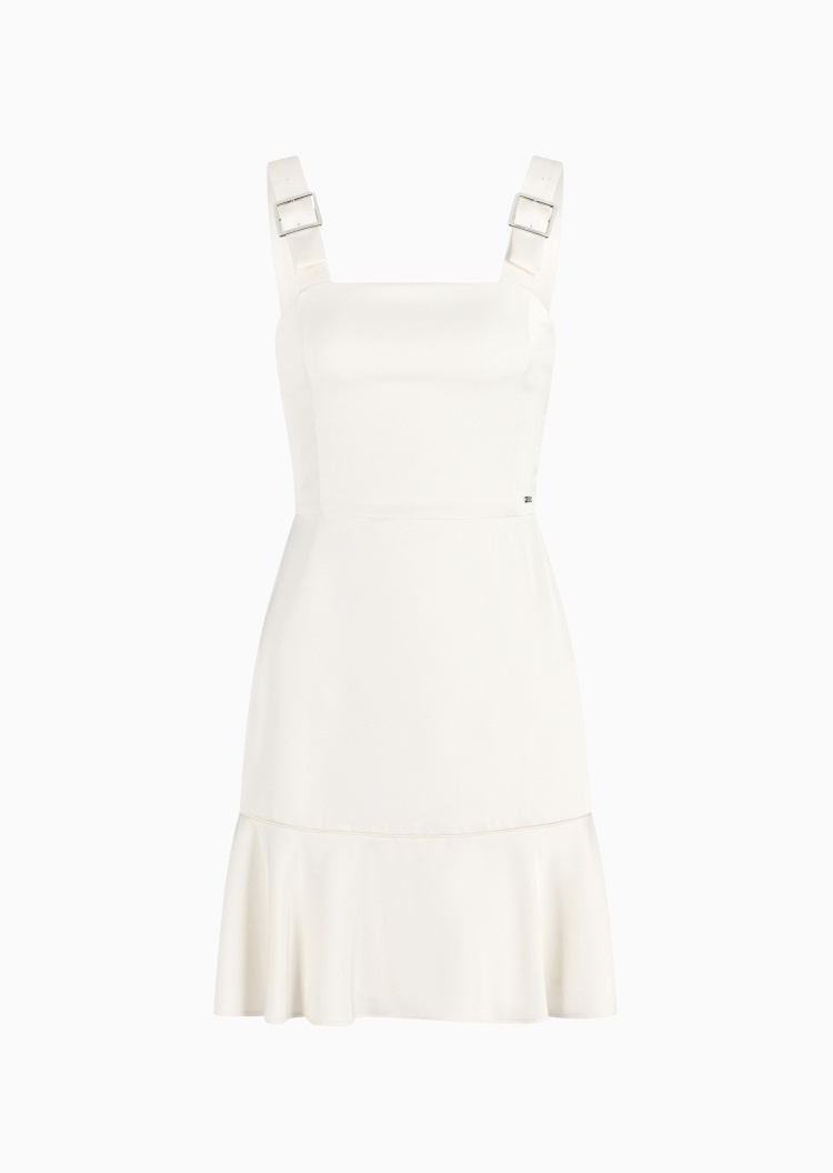 ARMANI EXCHANGE 女士短款A字可调节背带纯色连衣裙