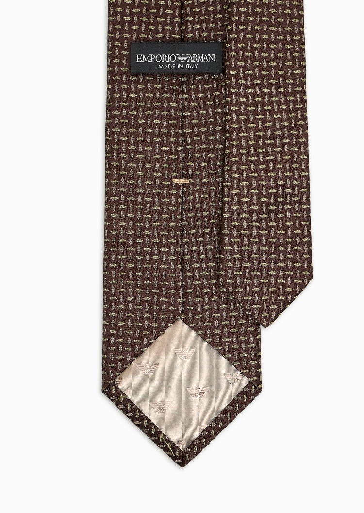 Emporio Armani 男士桑蚕丝商务正装领带配饰礼物
