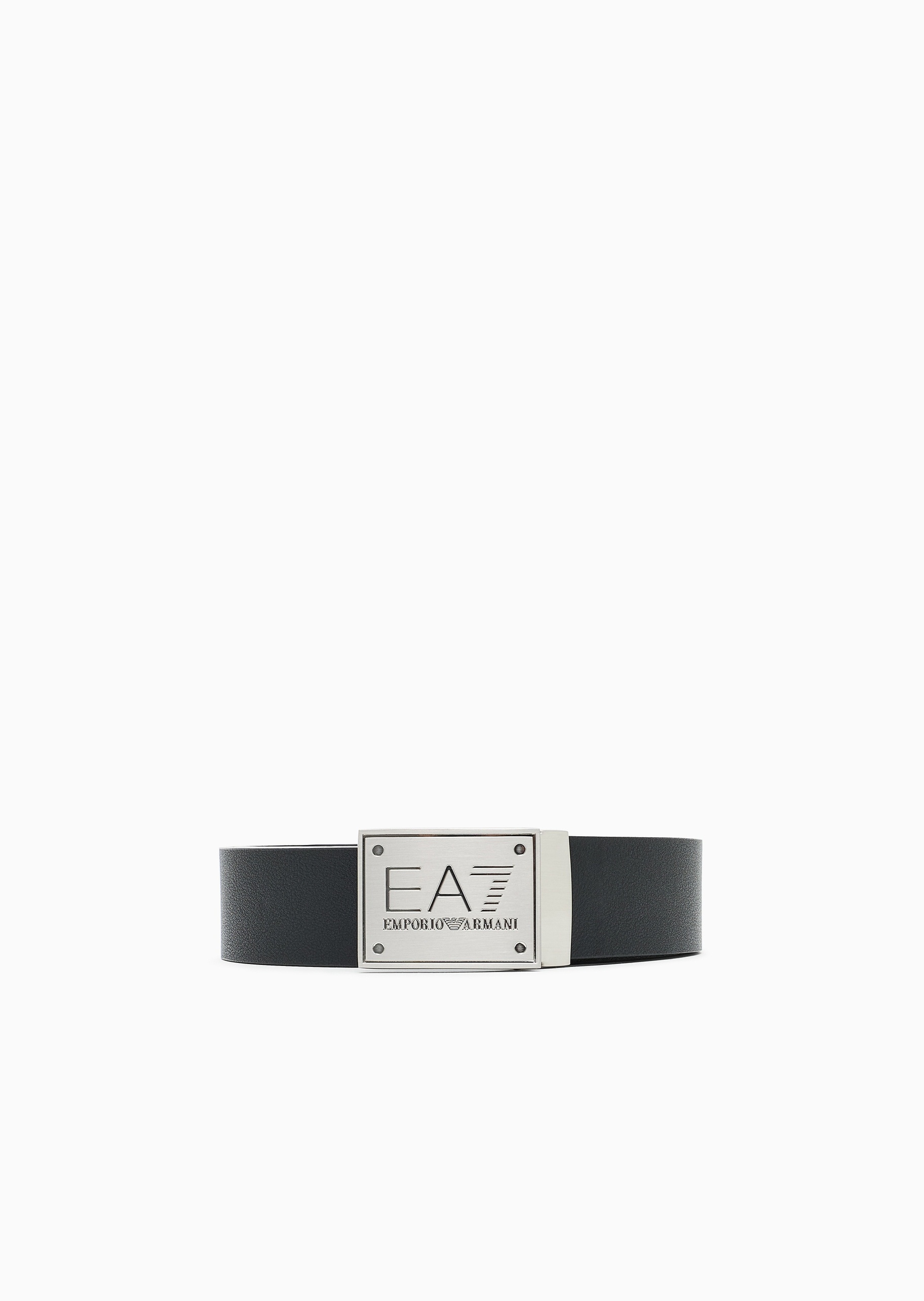 EA7 男女同款矩形带扣时尚运动风板扣腰带