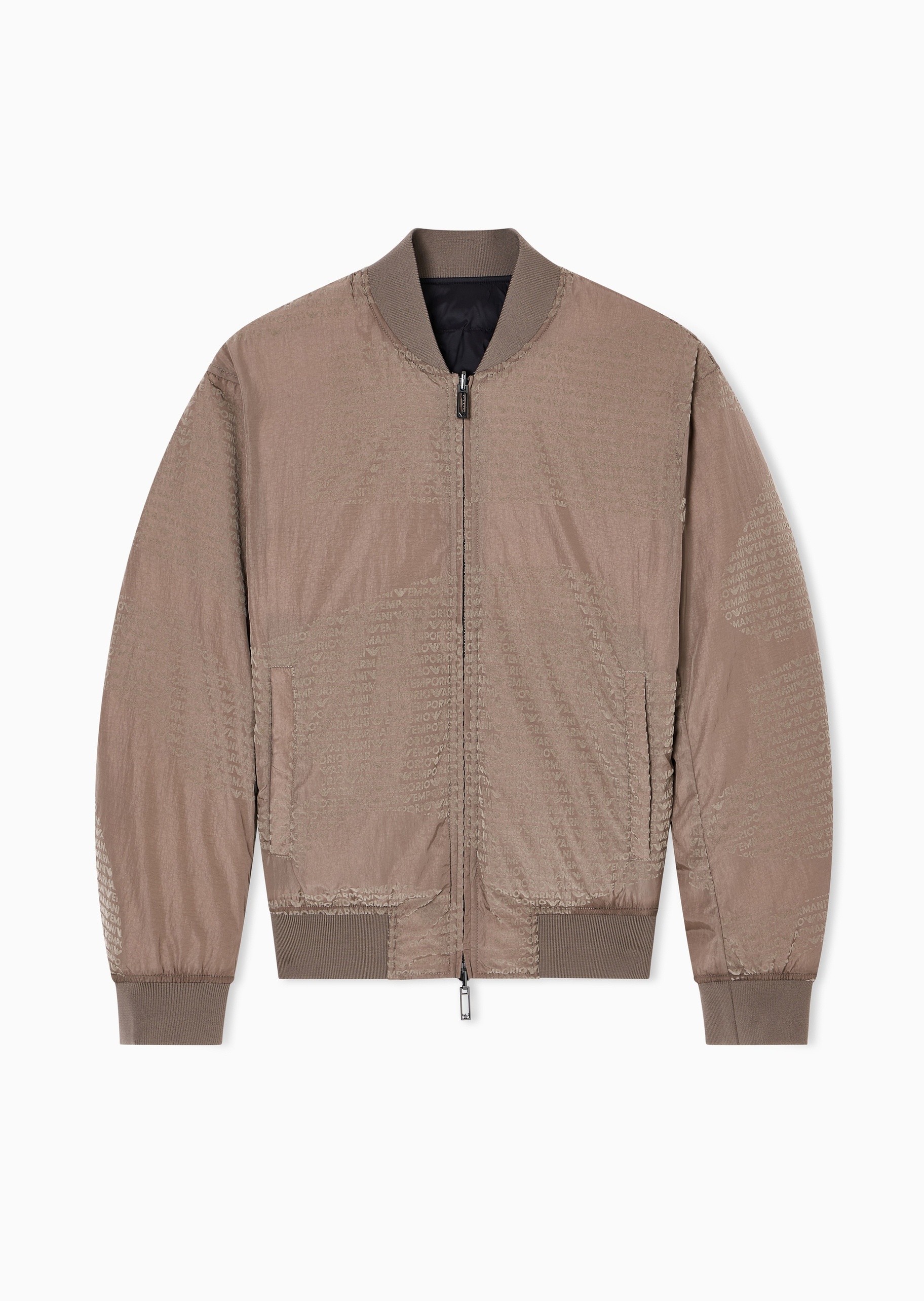 Emporio Armani 男士80白鸭绒棒球领短款通勤羽绒服外套