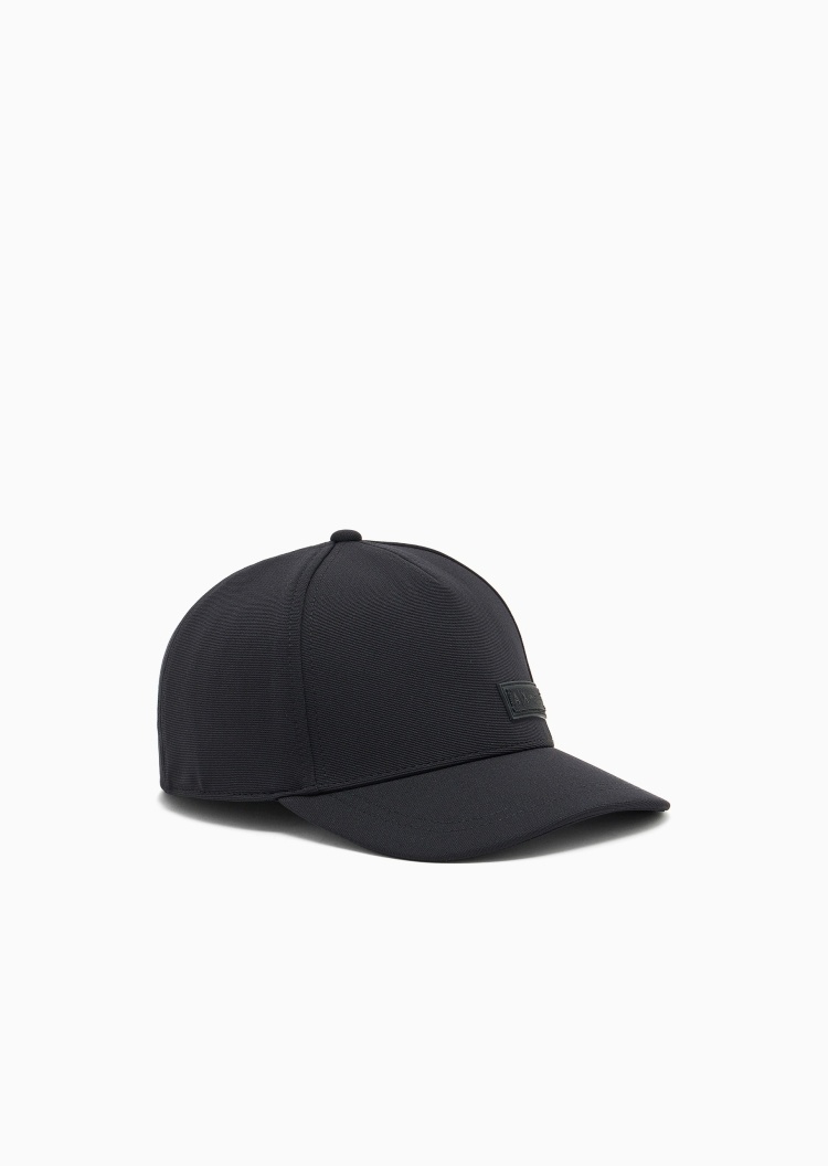 ARMANI EXCHANGE 男士圆顶弯檐标识贴片休闲棒球帽