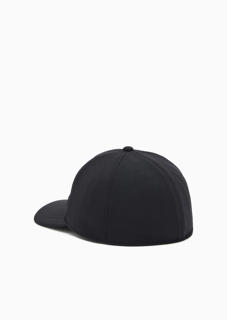 ARMANI EXCHANGE 男士圆顶弯檐标识贴片休闲棒球帽