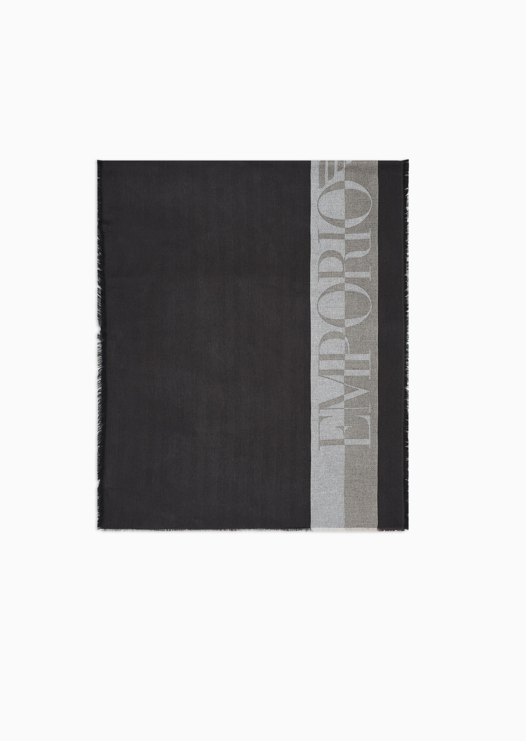 Emporio Armani 男士撞色条纹提花商务休闲通勤围巾