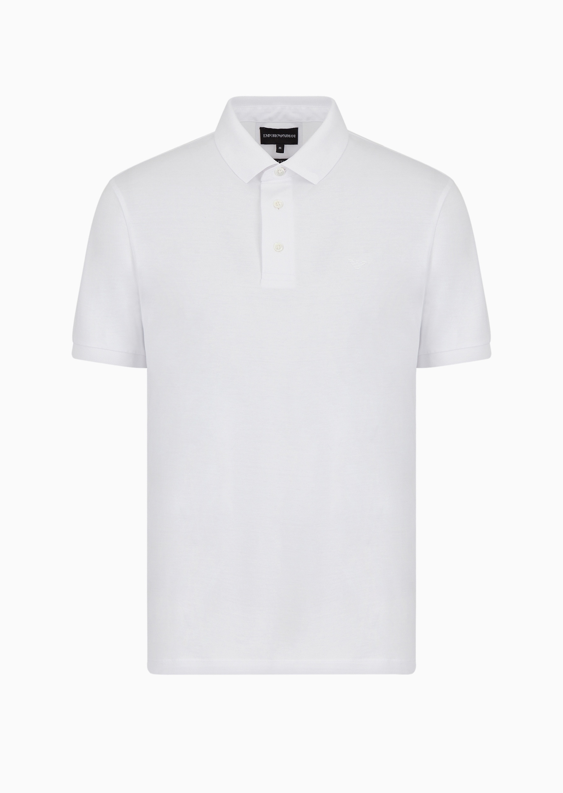 Emporio Armani 男士凉爽莱赛尔合身短袖翻领多色Polo衫