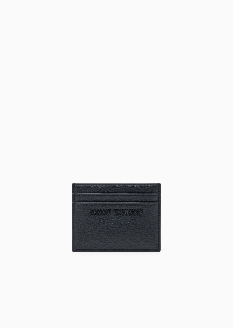 ARMANI EXCHANGE 男士扁平方形多卡位正反两用压花卡夹