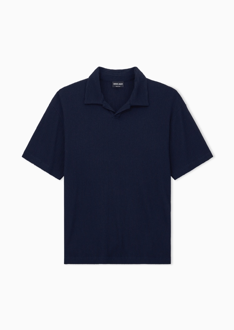 Giorgio Armani 男士短袖海鸥领纯色商务休闲Polo衫