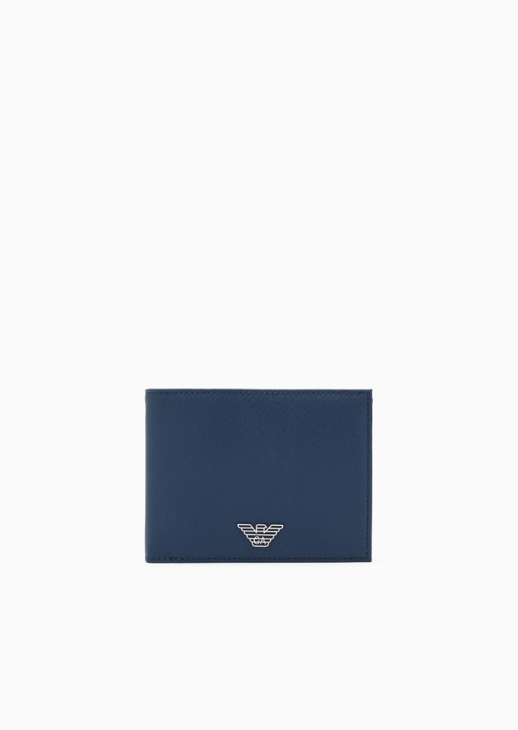 Emporio Armani 男士对折短款多卡位翻盖内袋钱包